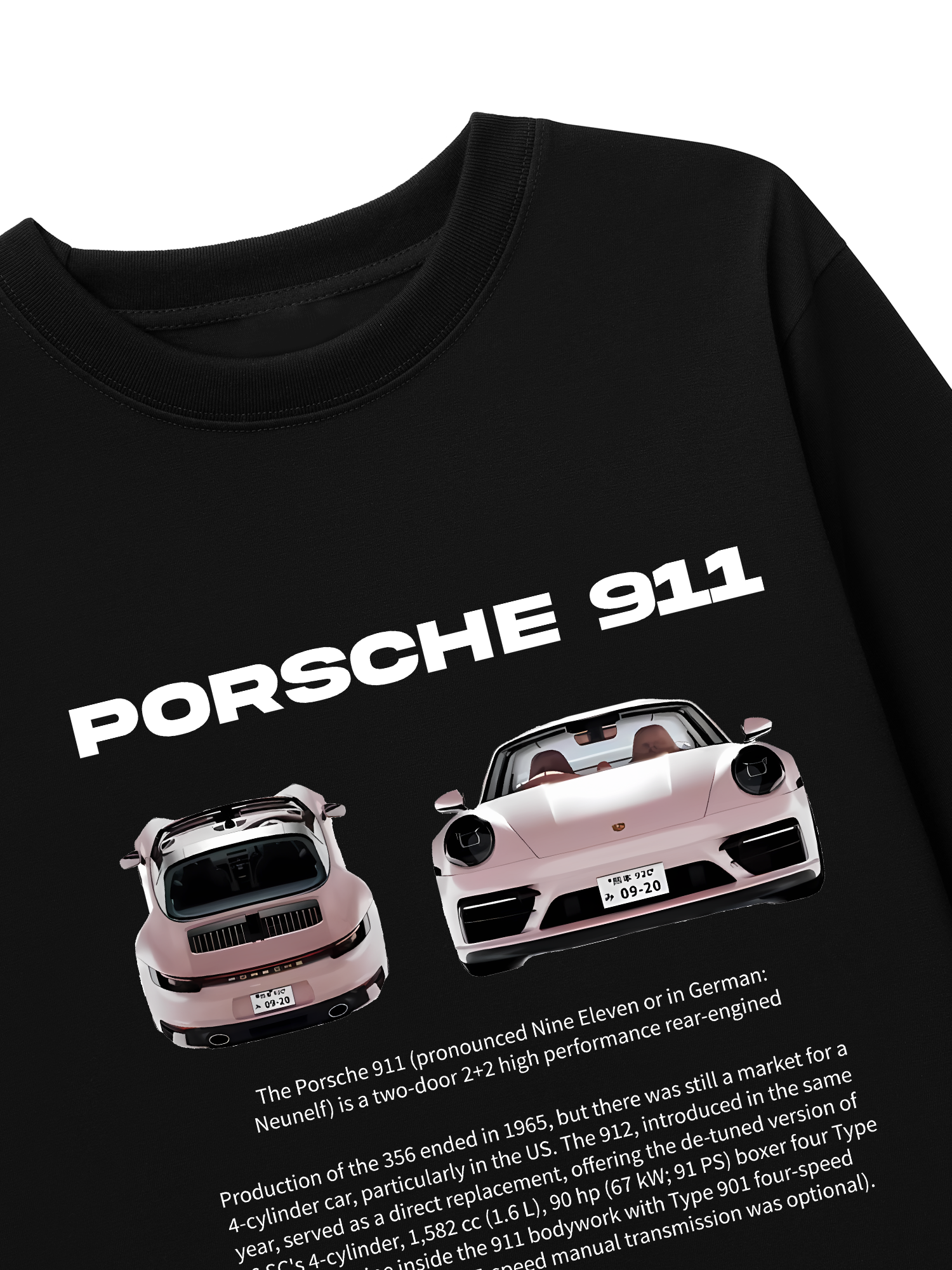 Áo Thun Dài Tay Porsche 911 Pear Pink