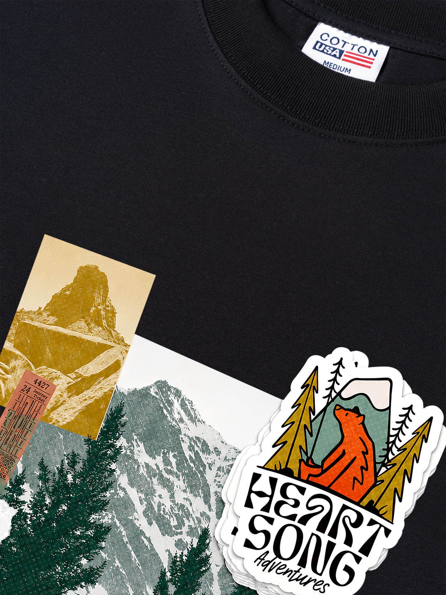 Áo Thun Relaxed Fit Tshirt Adventure Heart Song Adventure