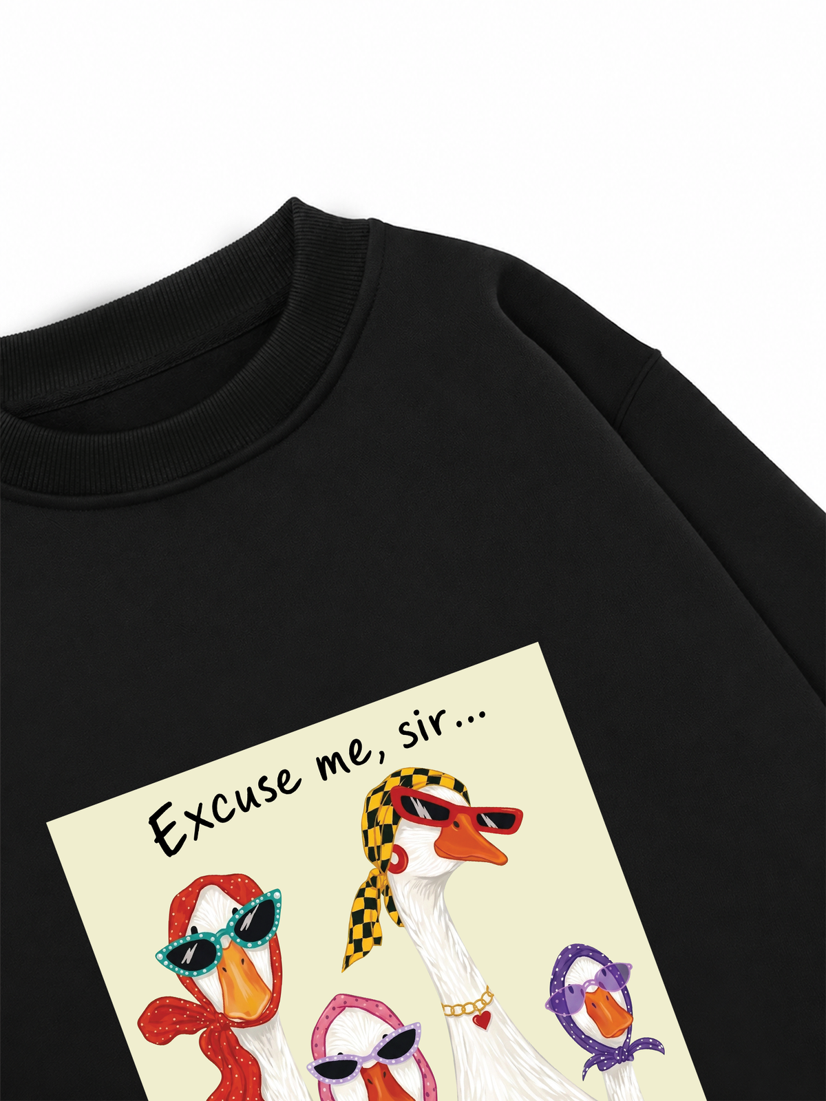 Áo Sweater Nỉ Hai Da Farrm Lady Duck