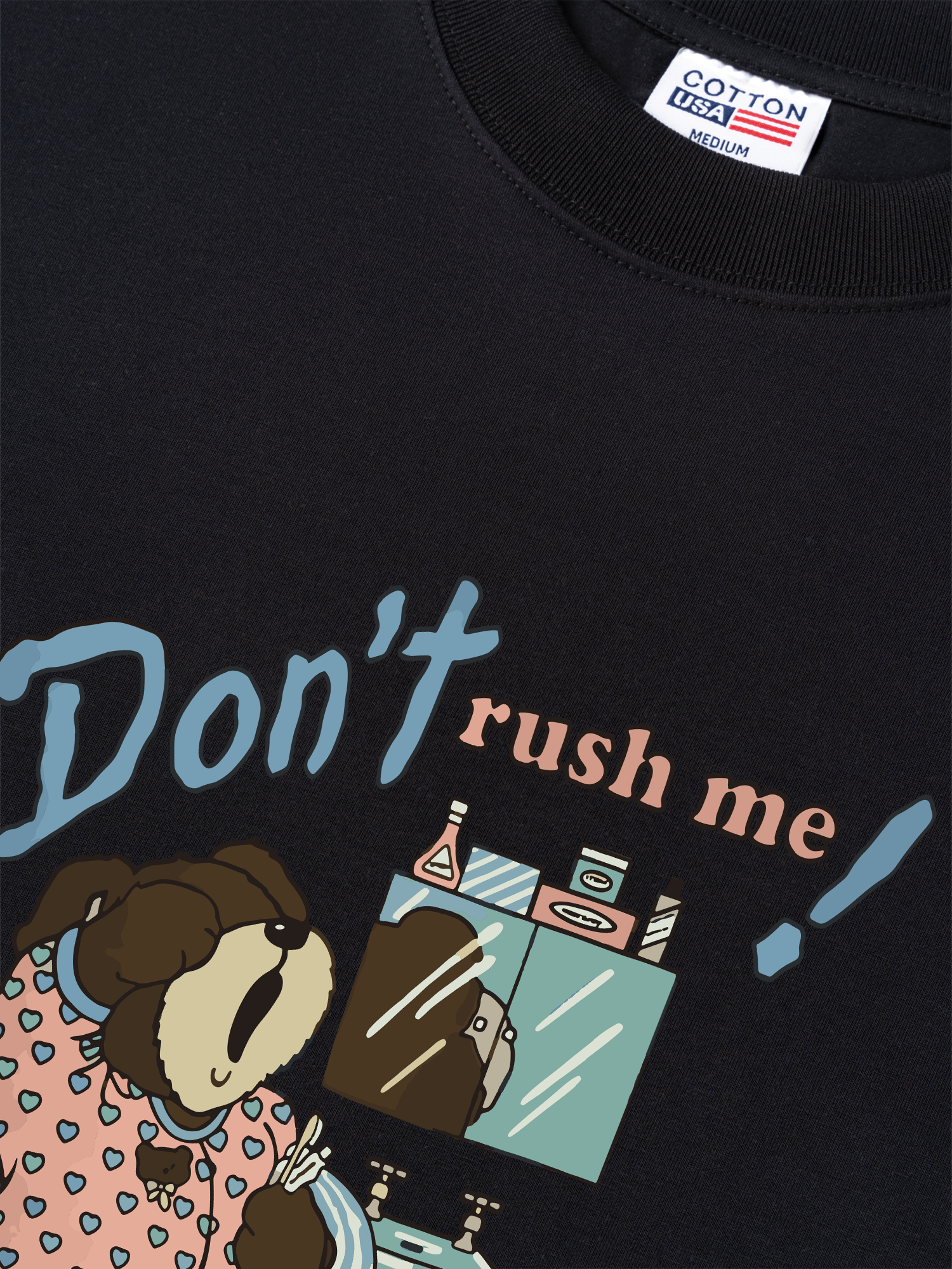 Áo Thun Relaxed Fit Soft Paw Don't Rush Me