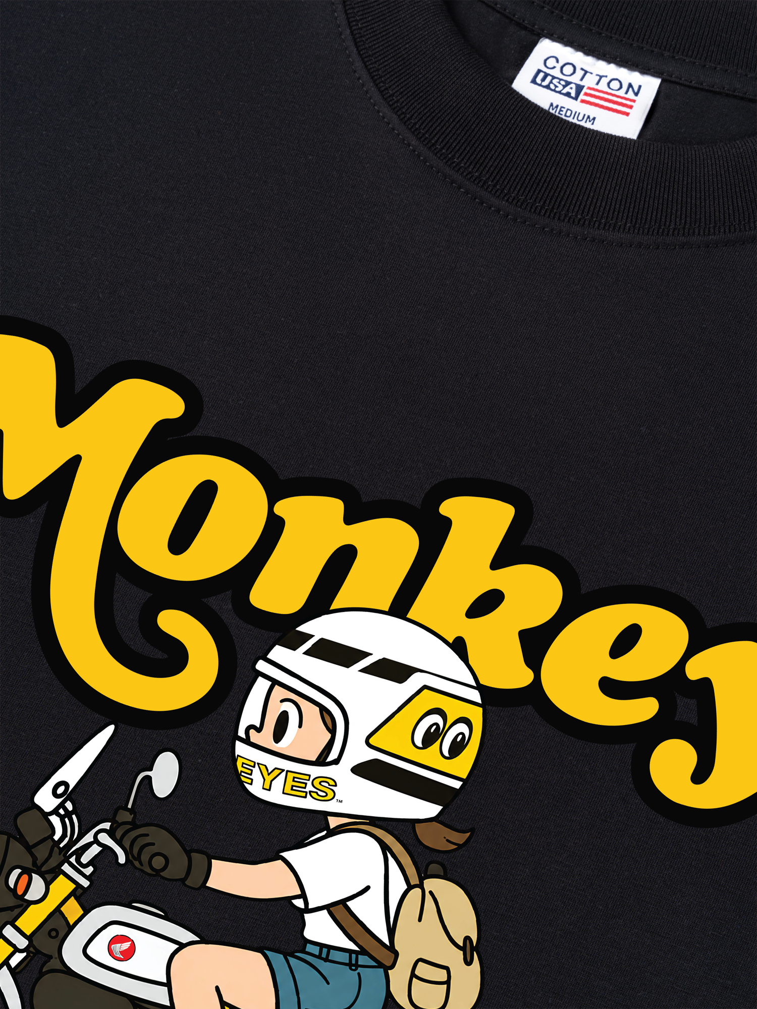 Áo Thun Relaxed Fit Motobike Monkey