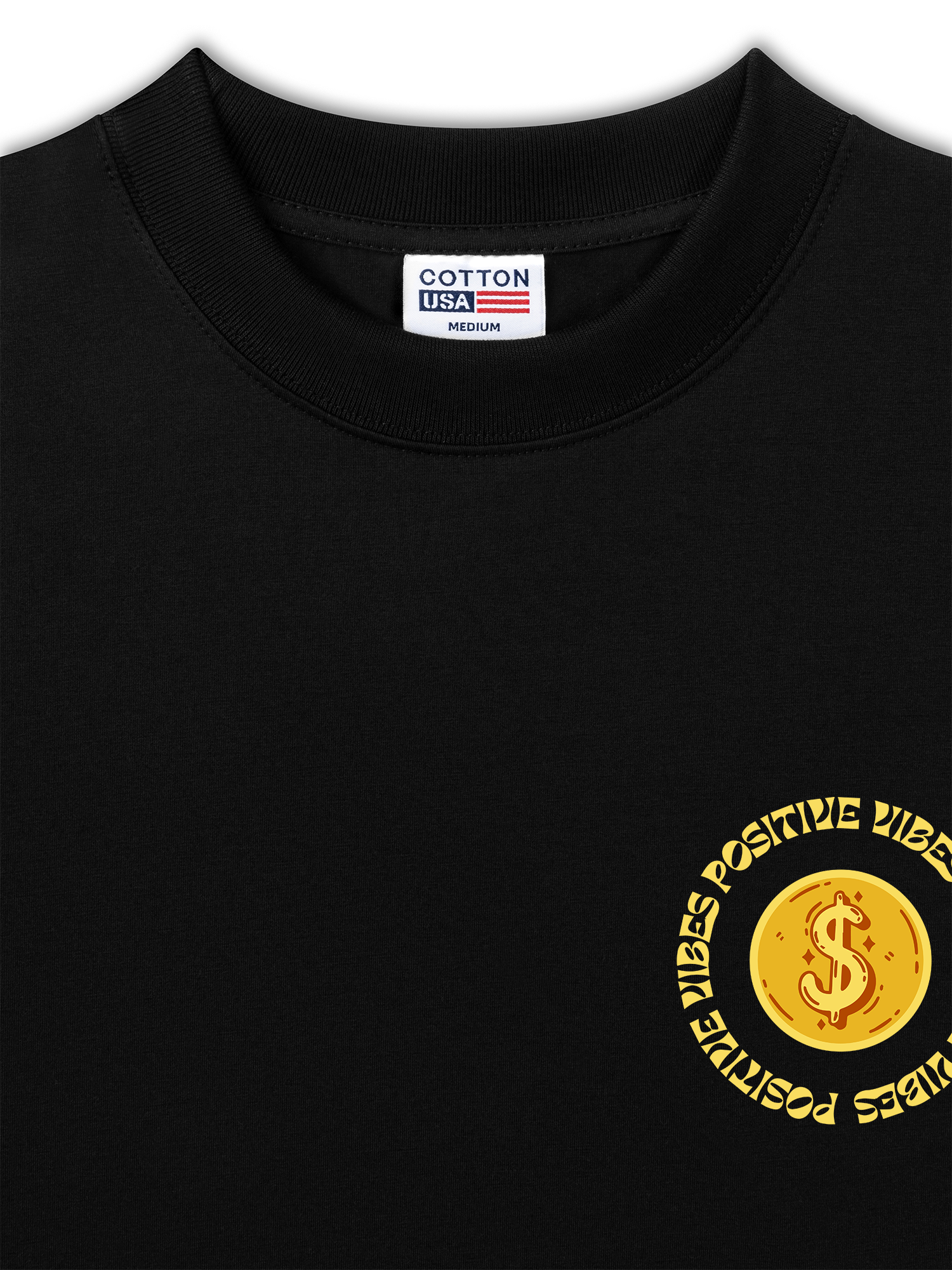 Áo Thun Relaxed Fit Money Positive Vibe