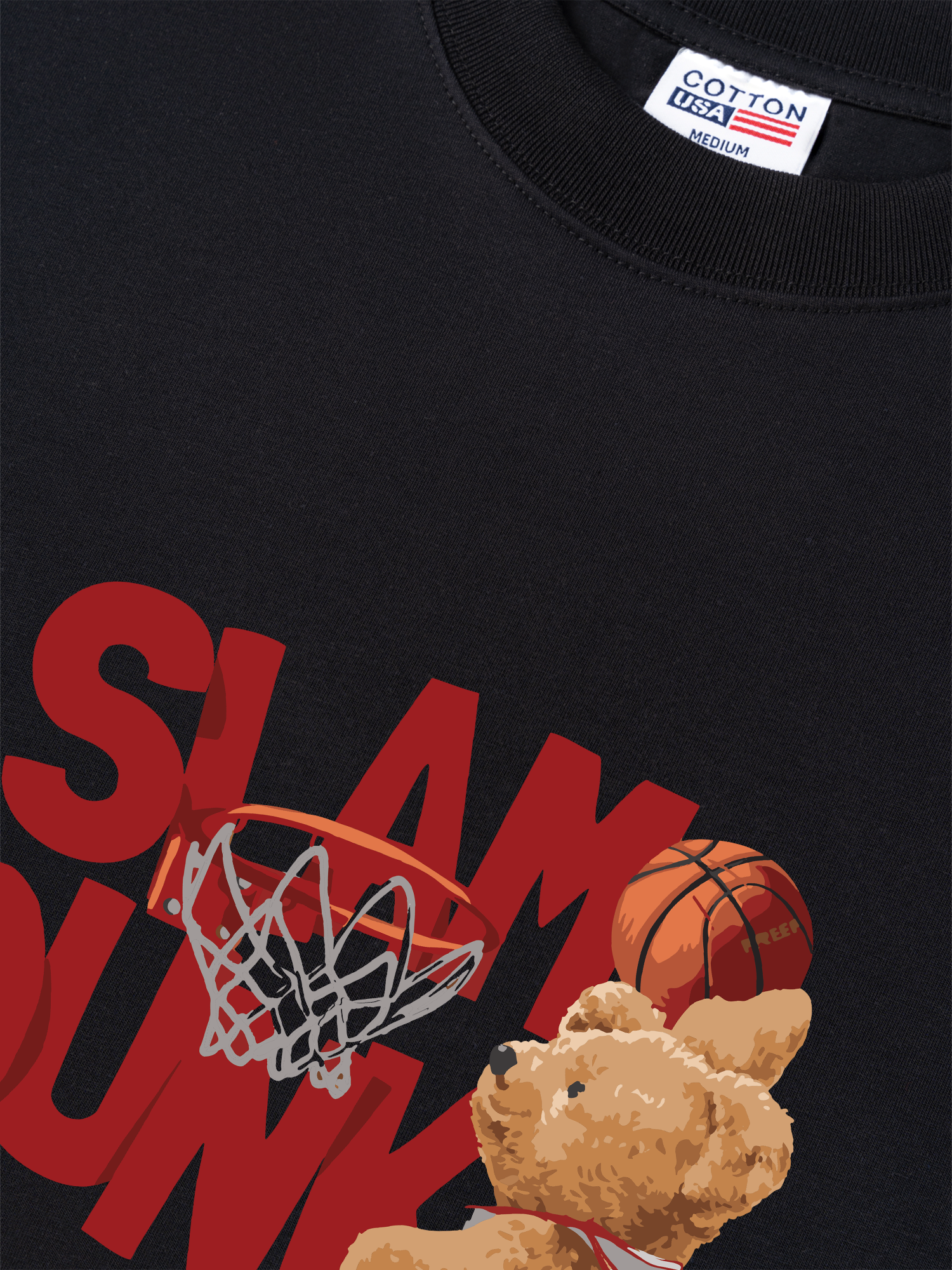 Áo Thun Relaxed Fit  Basketball Slam Dunk