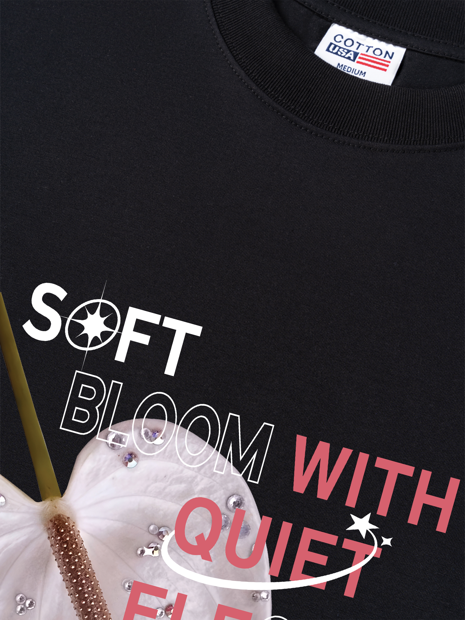 Áo Thun Relaxed Fit Bling Soft Bloom