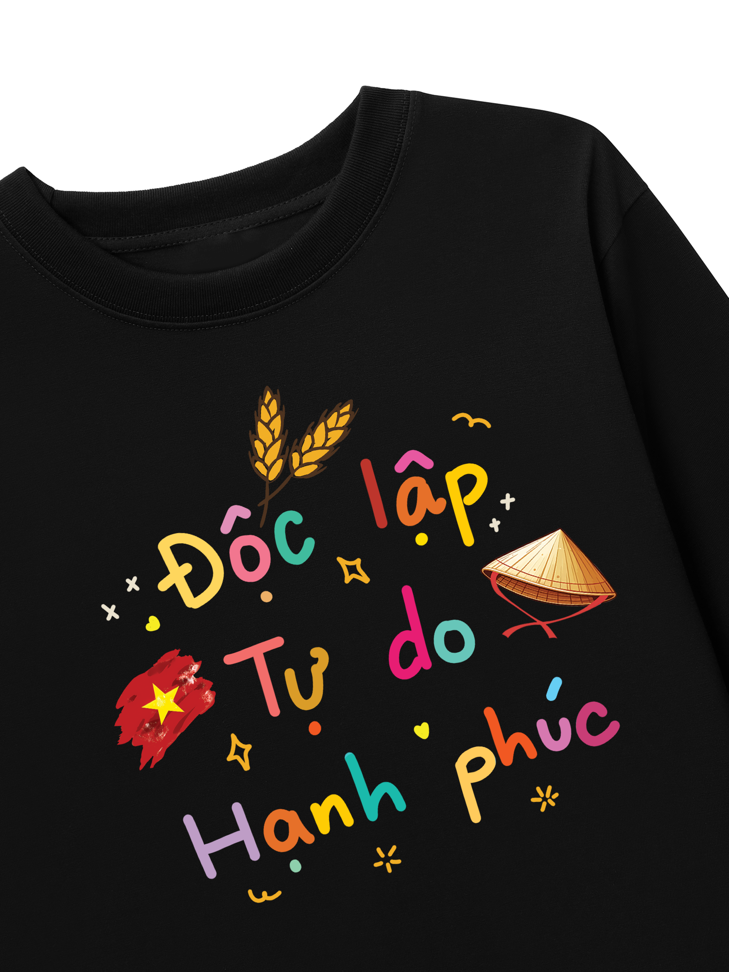 Áo Thun Dài Tay Độc Lập - Tự Do - Hạnh Phúc