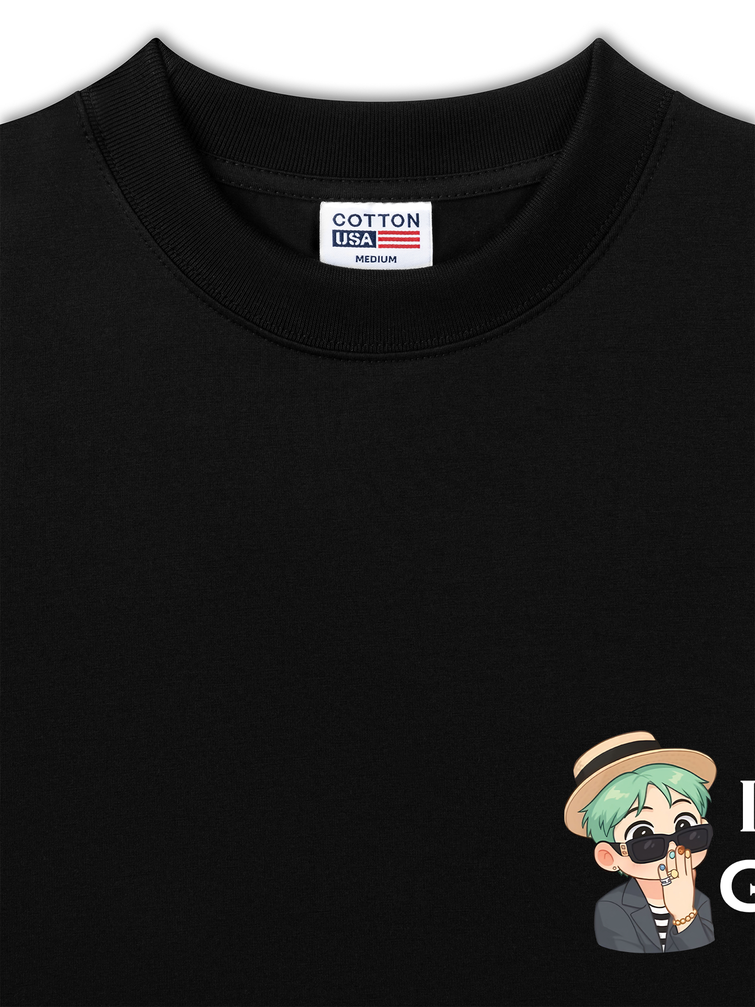 Áo Thun Relaxed Fit Idol G Dragon Chibi I Love GD