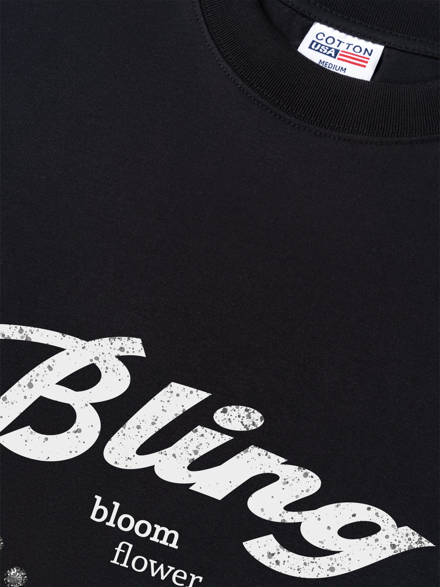 Áo Thun Relaxed Fit Bling Bloom Flower