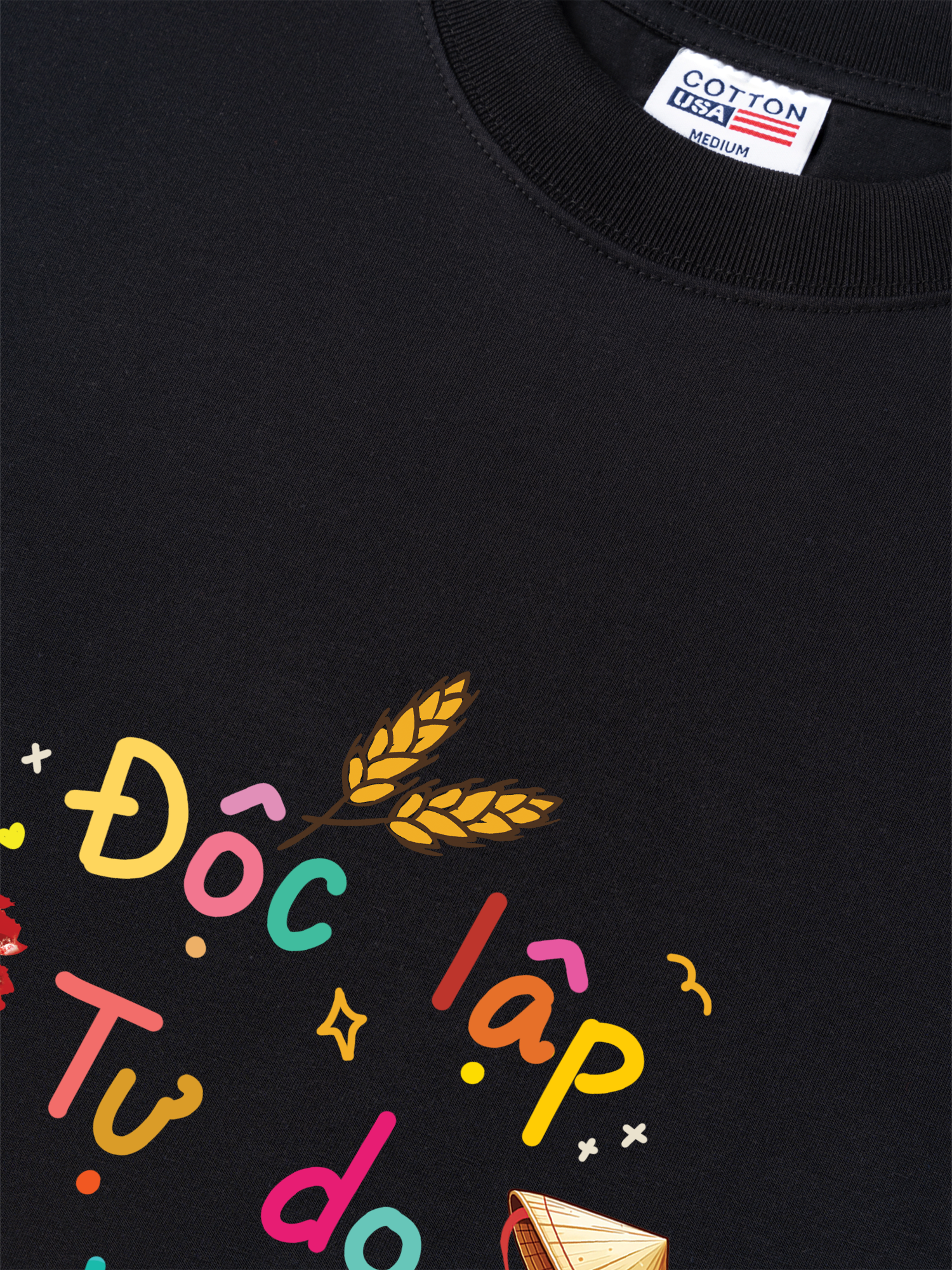 Áo Thun Relaxed Fit Việt Nam  Độc Lập - Tự Do - Hạnh Phúc