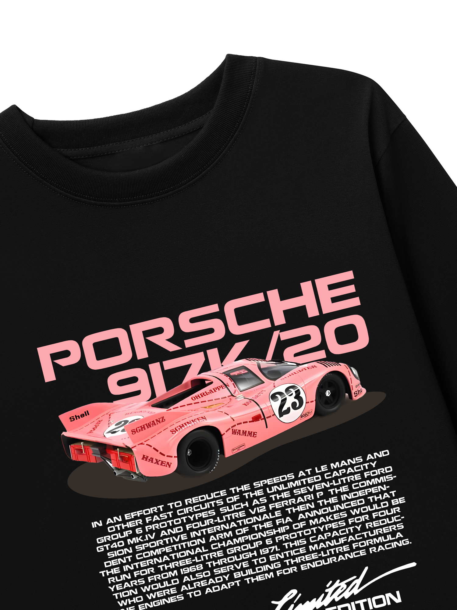 Áo Thun Dài Tay Porsche 917K Pink Pig