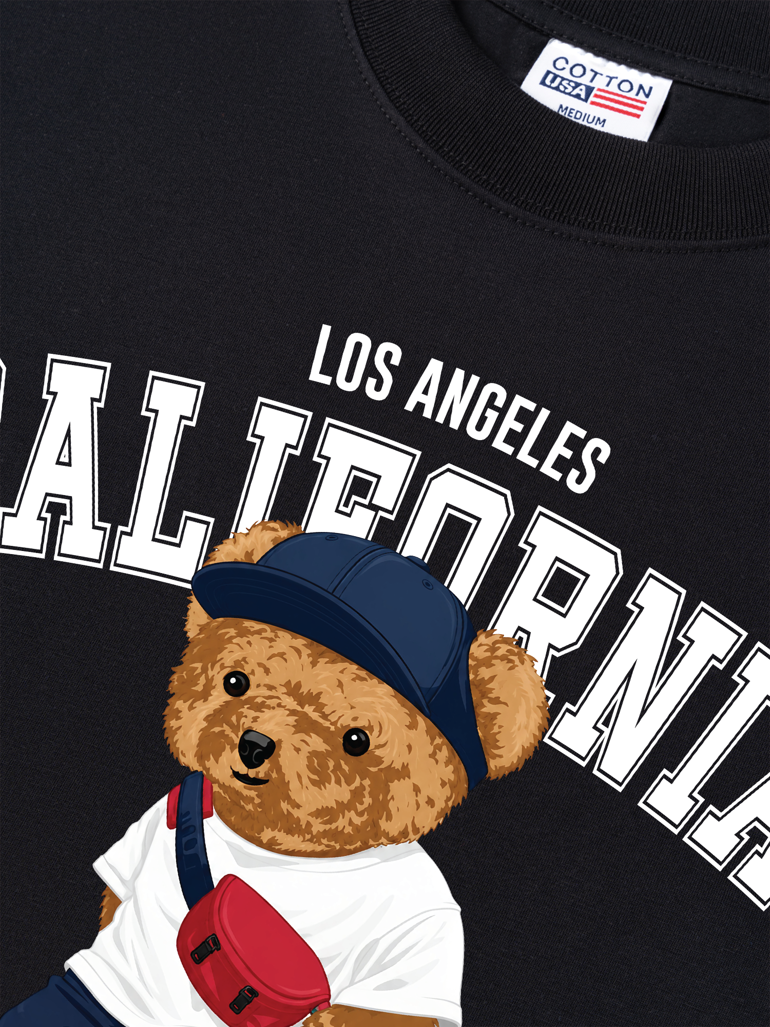 Áo Thun Relaxed Fit Bear Town California