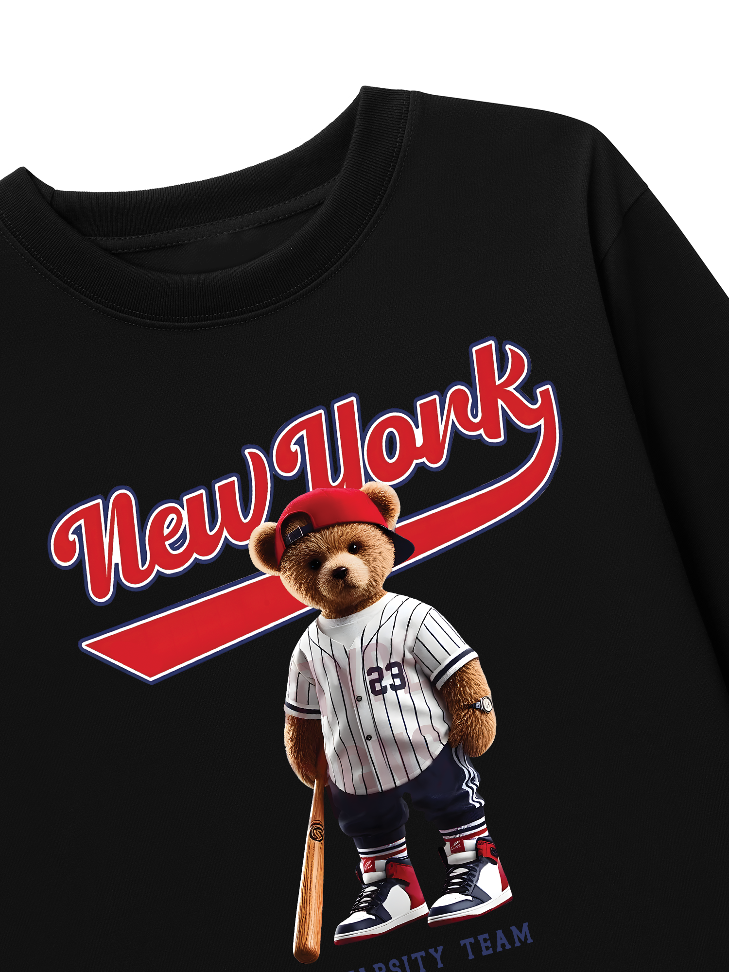 Áo Thun Dài Tay Baseball New York Teddy