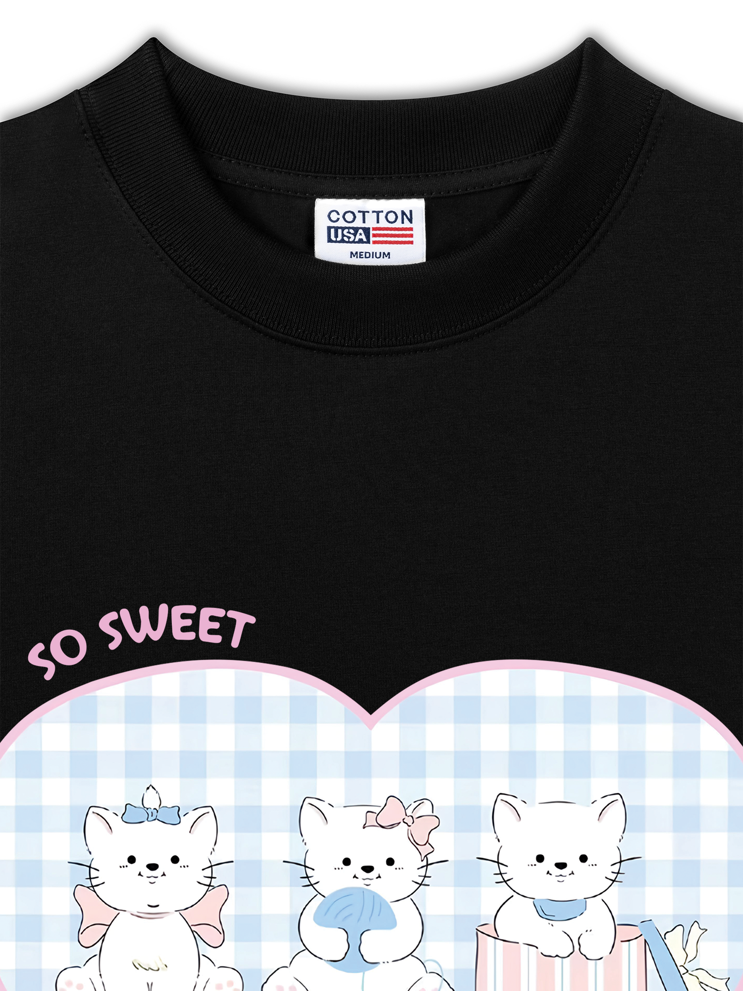 Áo Thun Relaxed Fit So Sweet Baby Cat