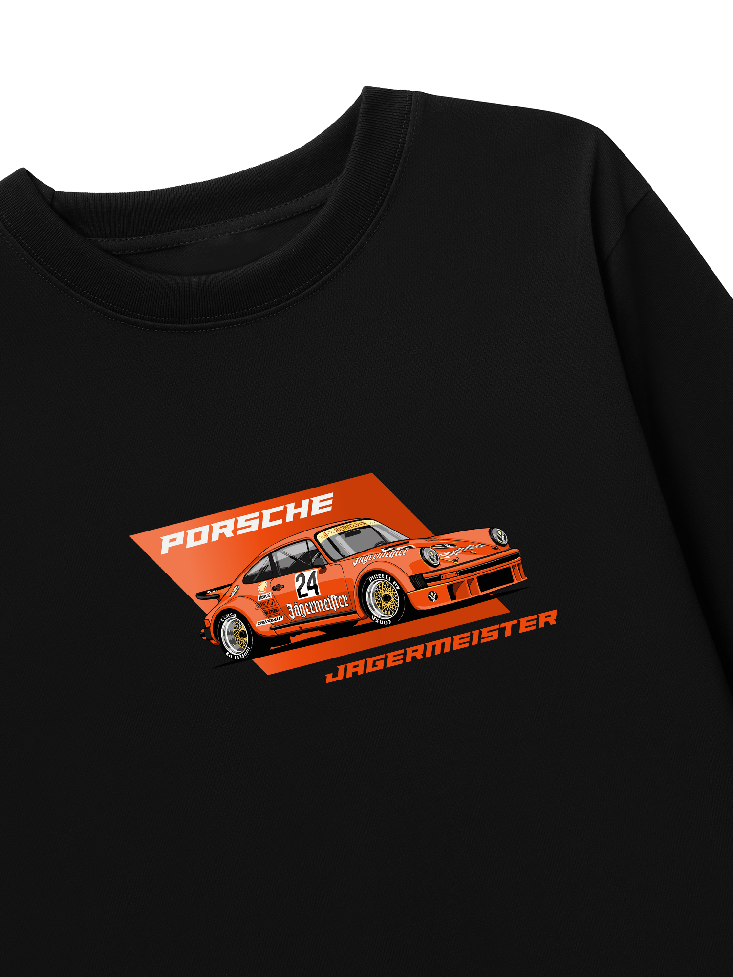 Áo Thun Dài Tay Porsche Flamboyant Orange Jagermeister