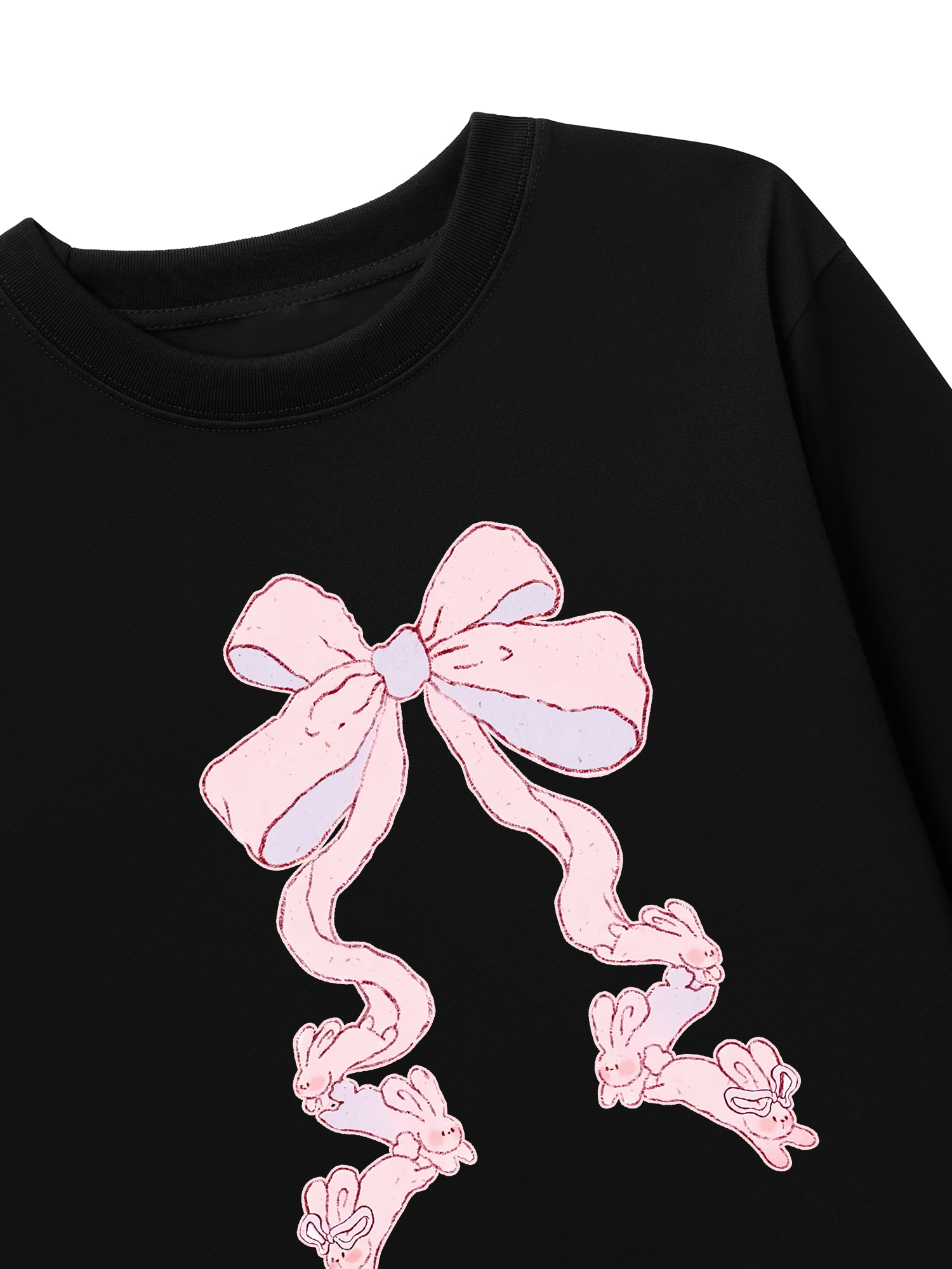 Áo Thun Dài Tay Rabbit Ribbon