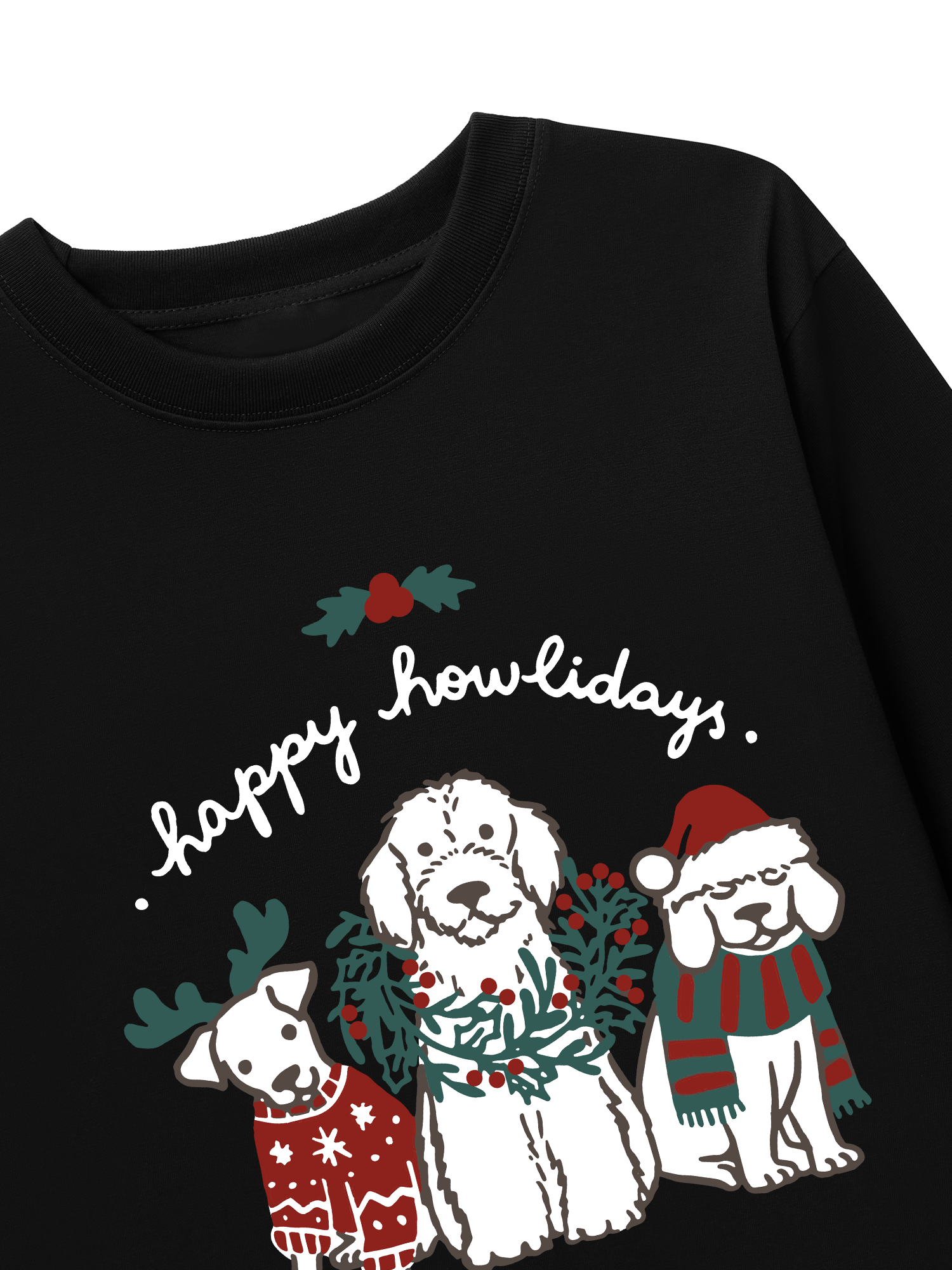 Áo Thun Dài Tay Happy Howlidays