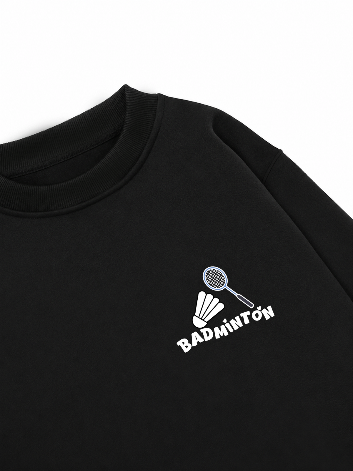Áo Sweater Nỉ Hai Da Badminton In