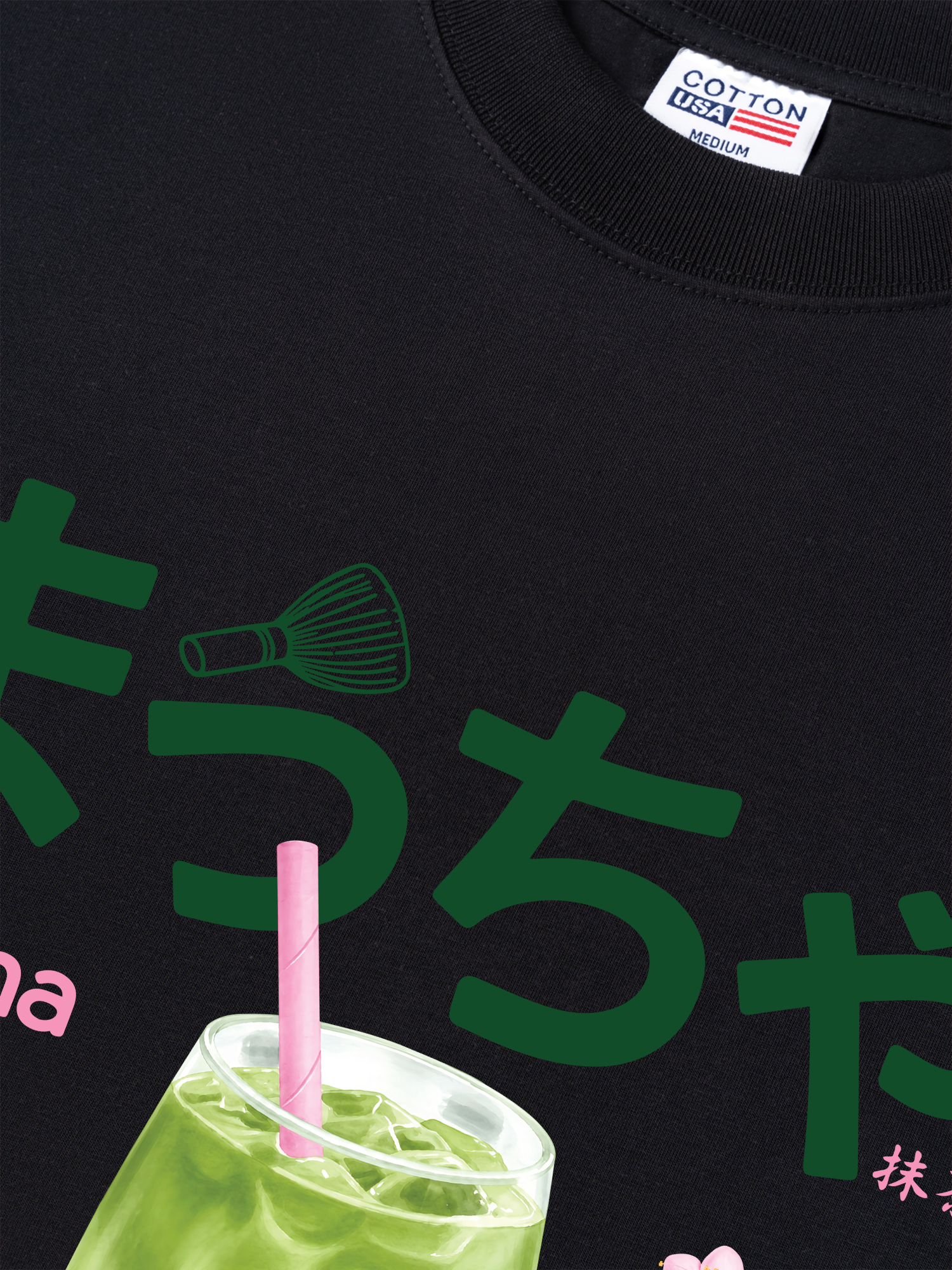 Áo Thun Relaxed Fit Daily Cup Matcha And Flower