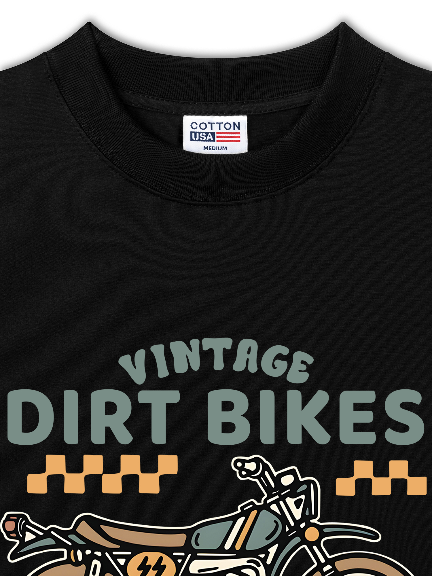 Áo Thun Relaxed Fit Motorbike Vintage Dirt Bike