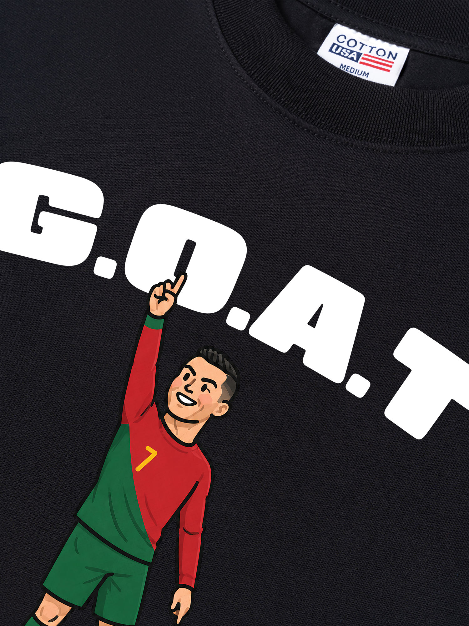 Áo Thun Relaxed Fit Soccer 7 G.O.A.T