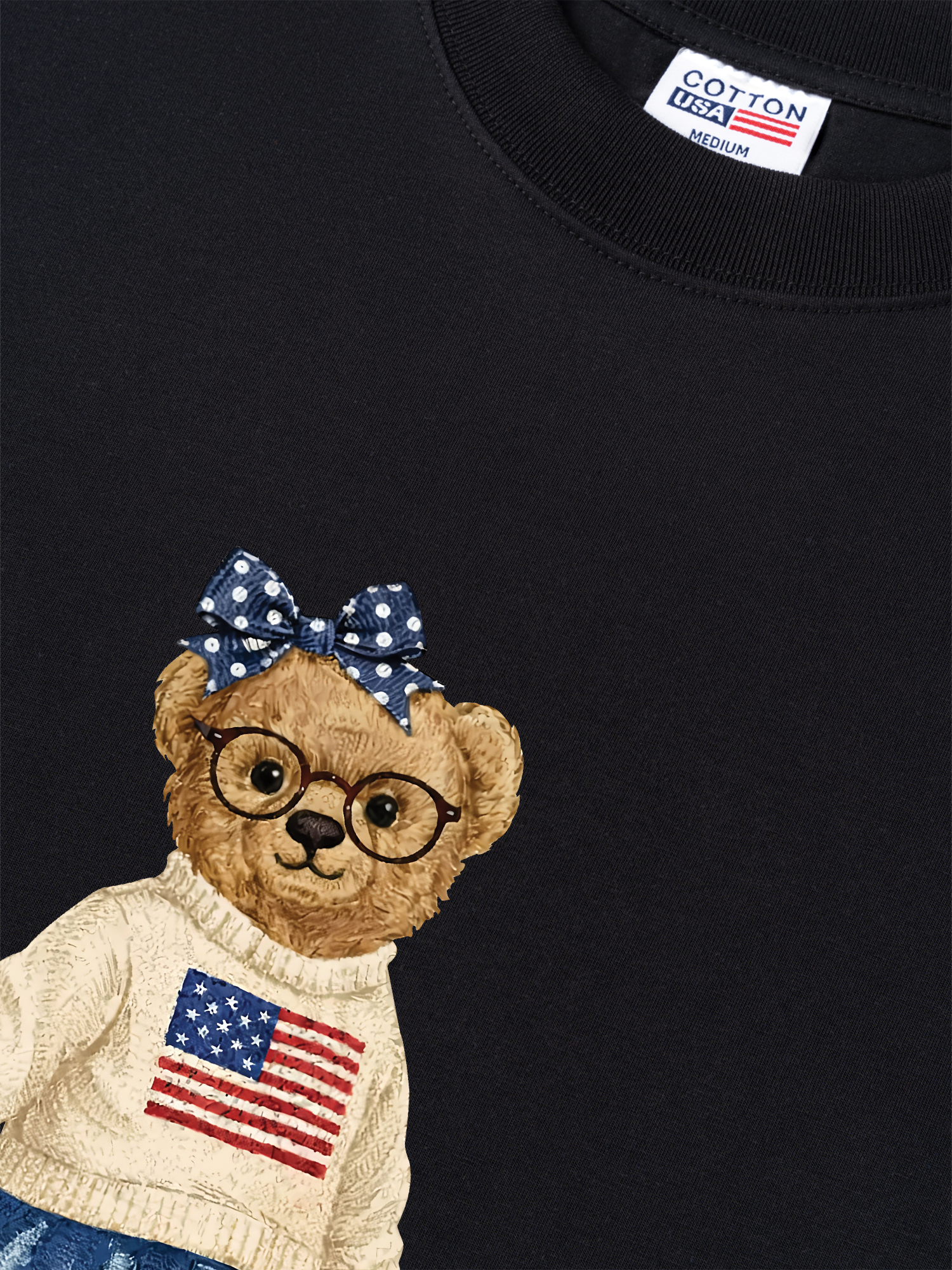 Áo Thun Relaxed Fit Soft Girl Bear