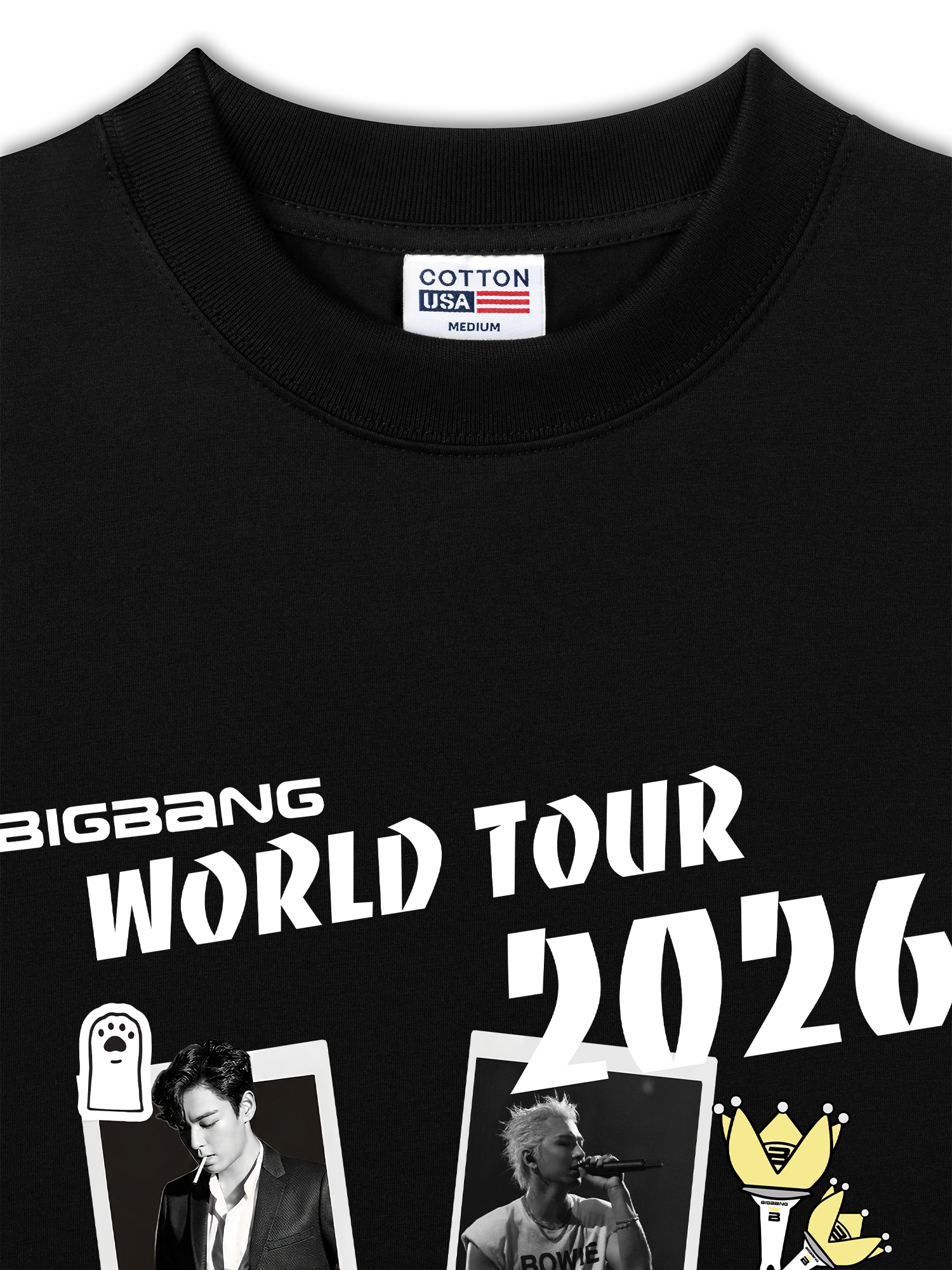 Áo Thun Relaxed Fit Idols Big Bang World Tour 2026