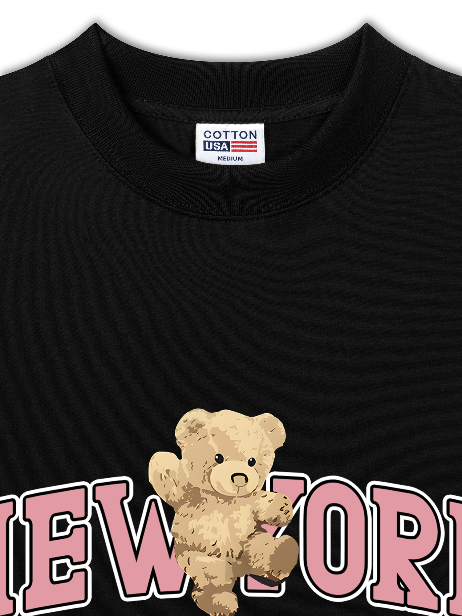 Áo Thun Relaxed Fit Ciry Pink New York Bear