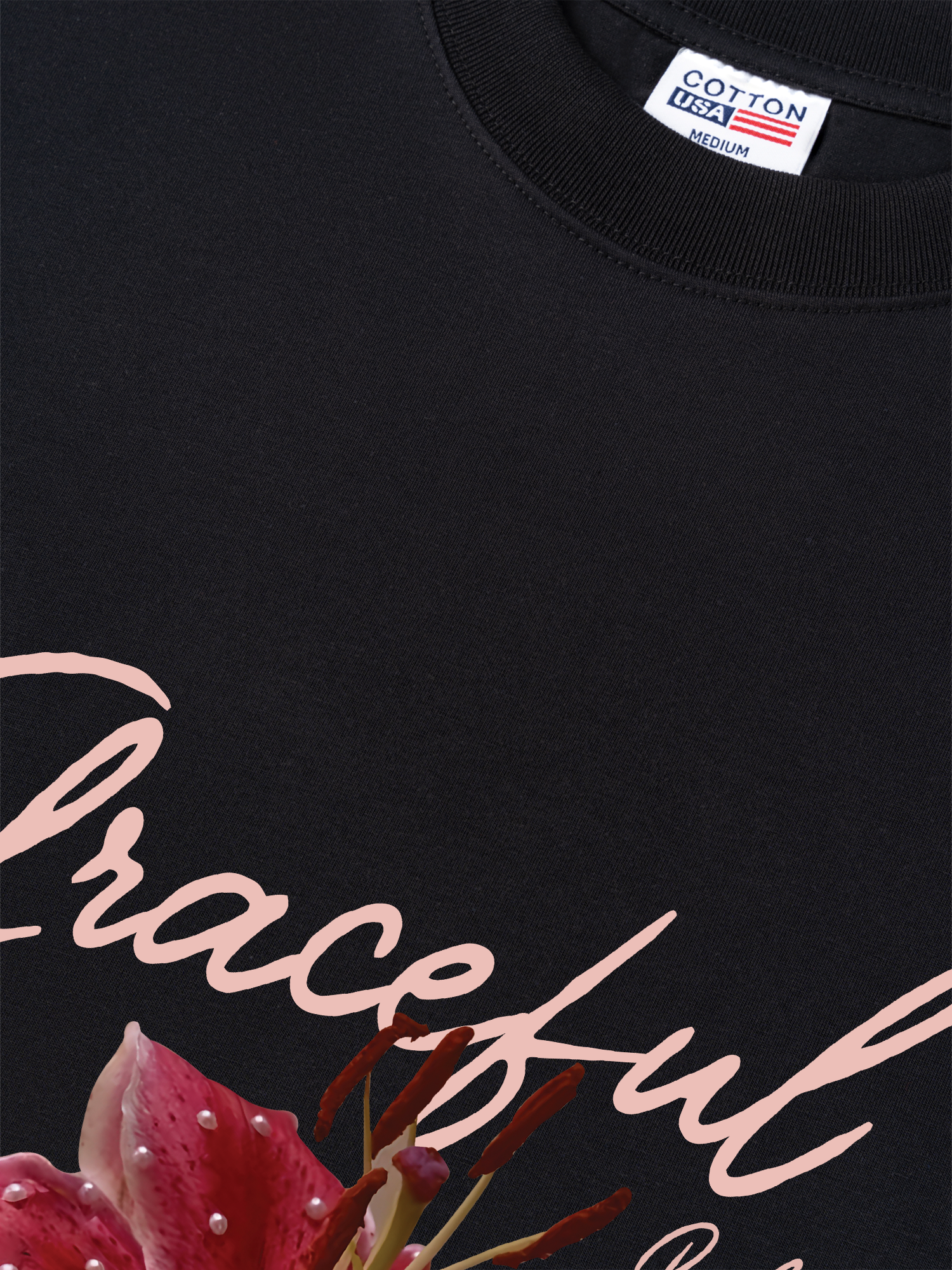 Áo Thun Relaxed Fit Bling Graceful Bloom