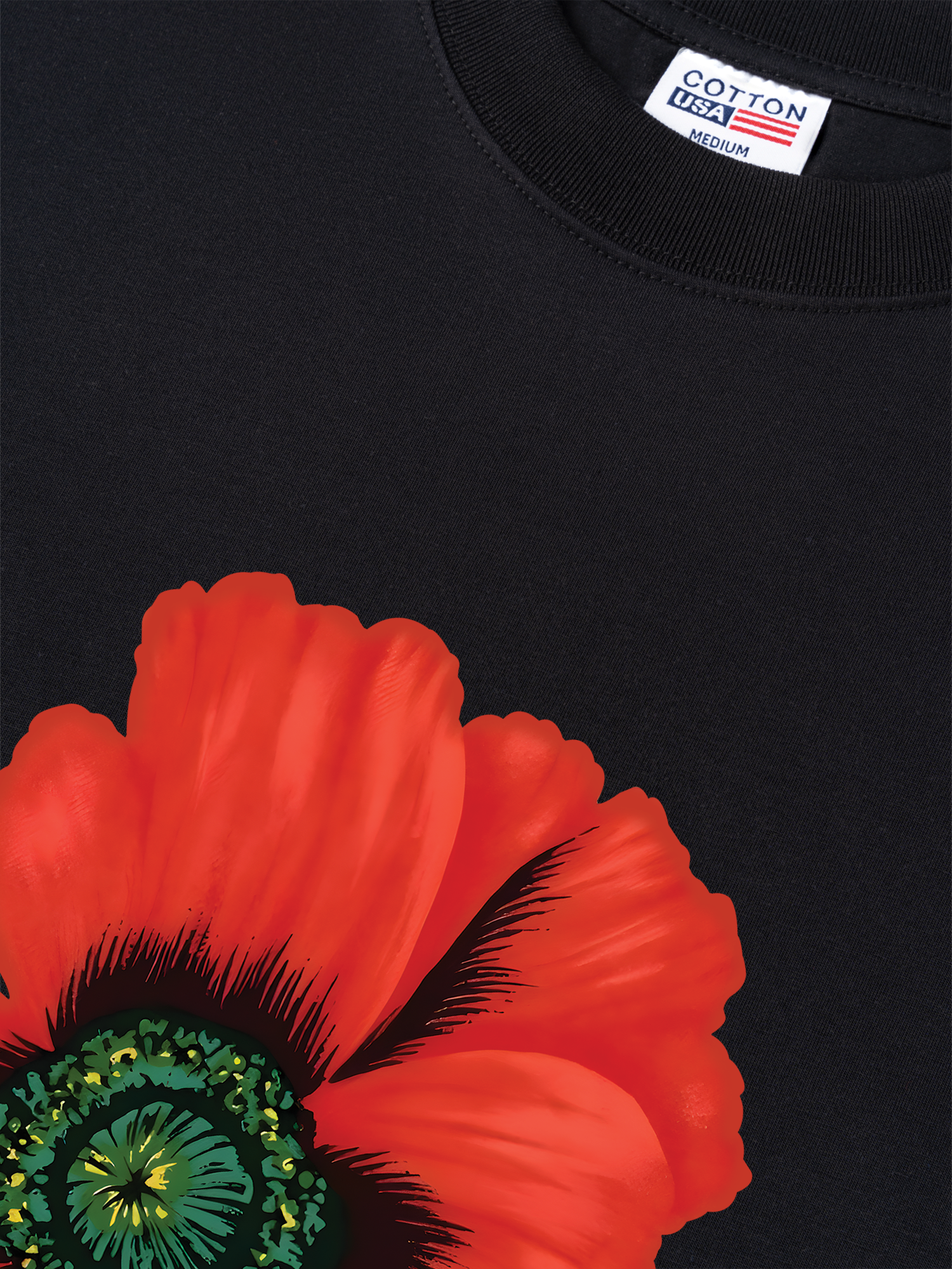 Áo Thun Relaxed Fit Floral Red