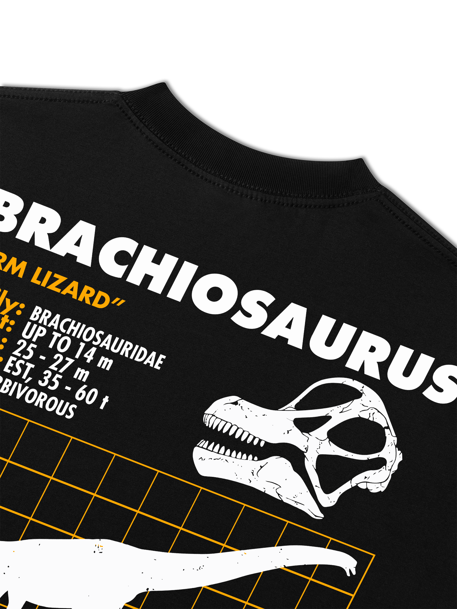 Áo Thun Relaxed Fit Wild Life Analysis Table Brachiosaurus