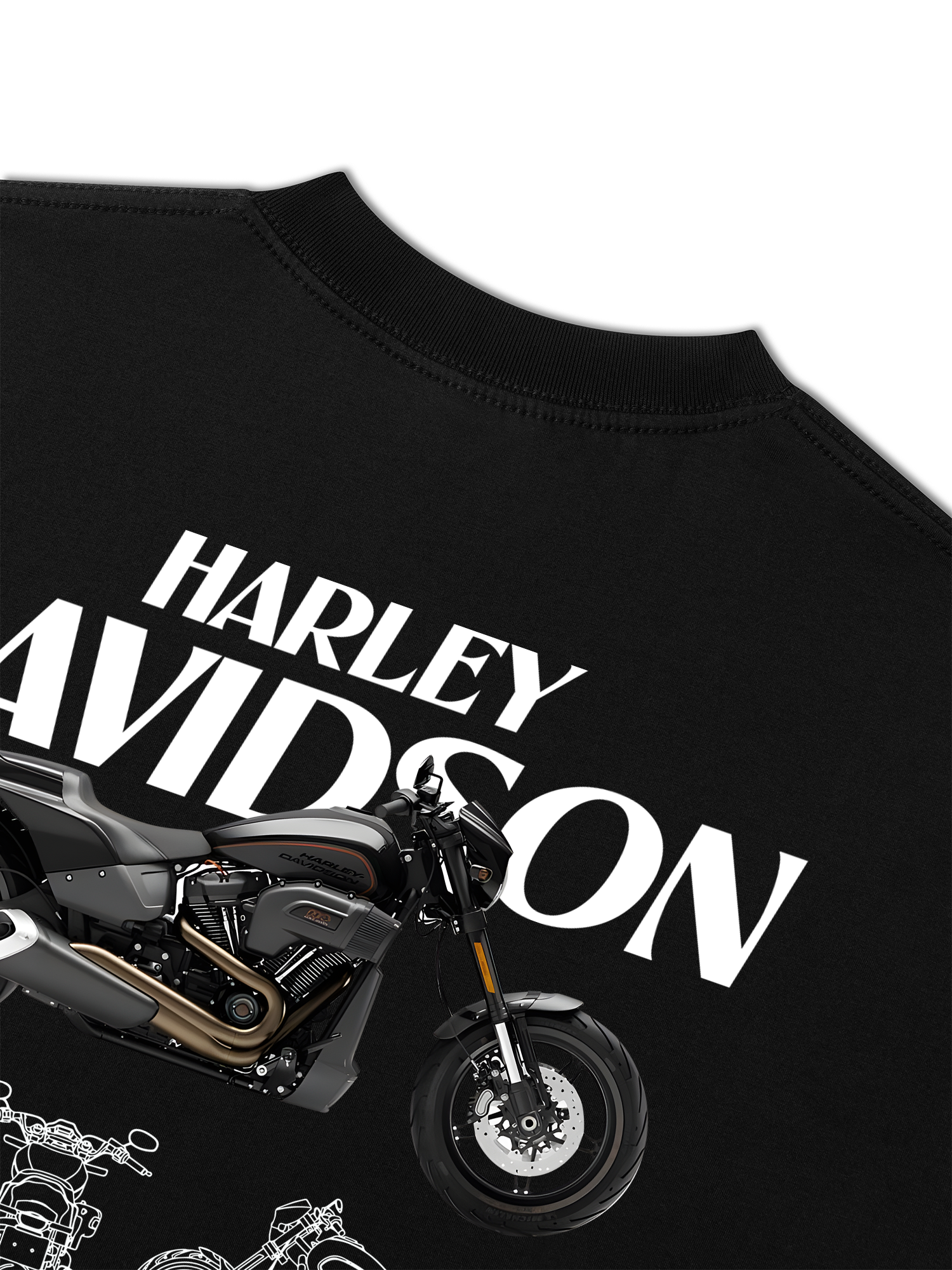 Áo Thun Relaxed Fit Dark Horse Rider Davidson