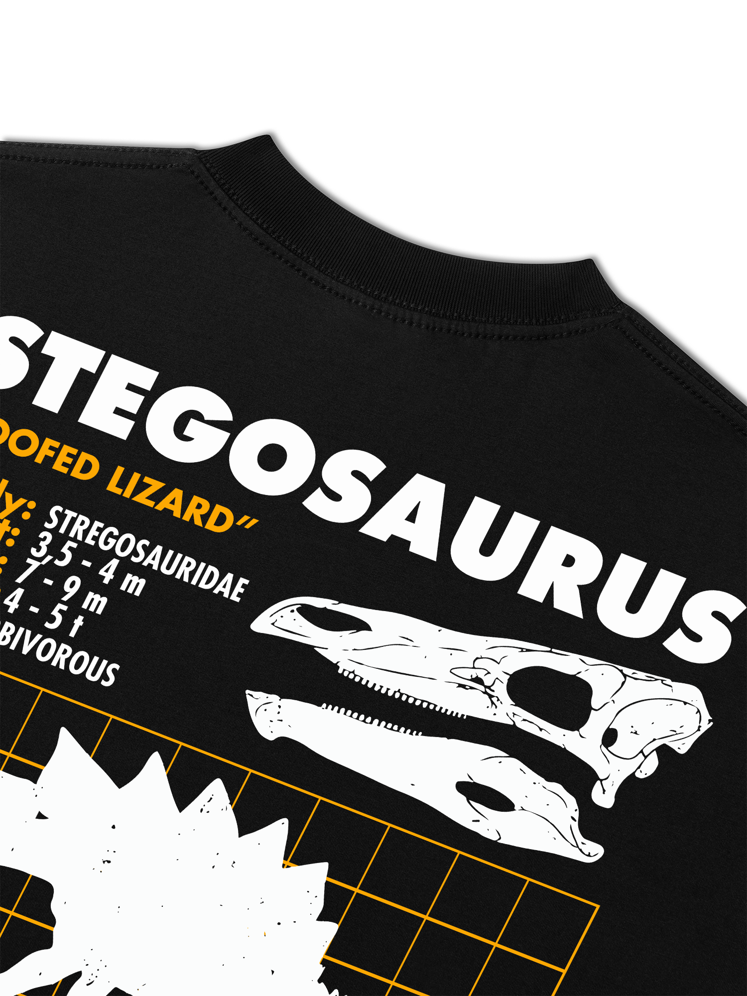 Áo Thun Relaxed Fit Wild Life Analysis Table Stegosaurus