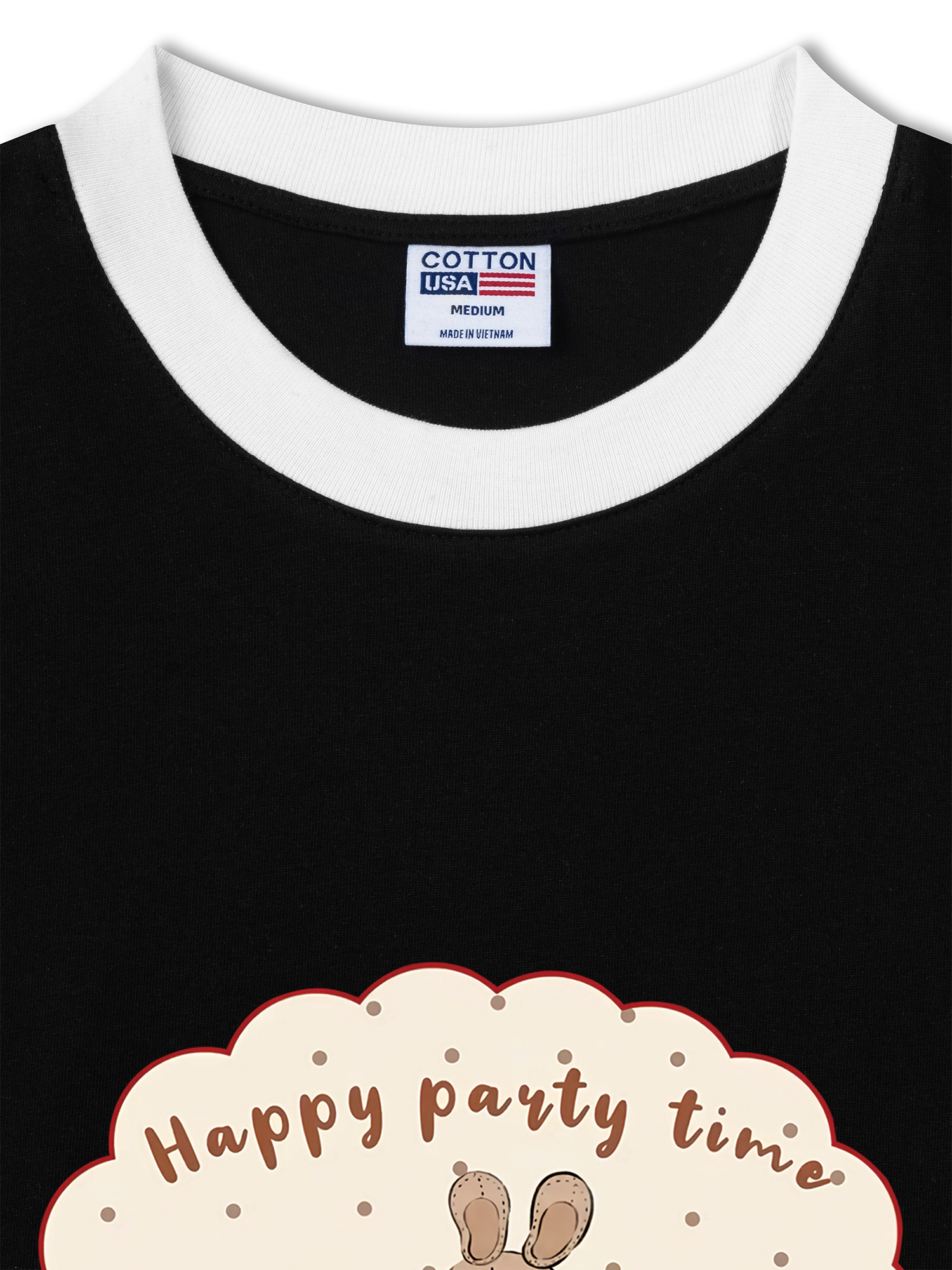 Áo Thun Ringer Relaxed Fit Happy Party Time