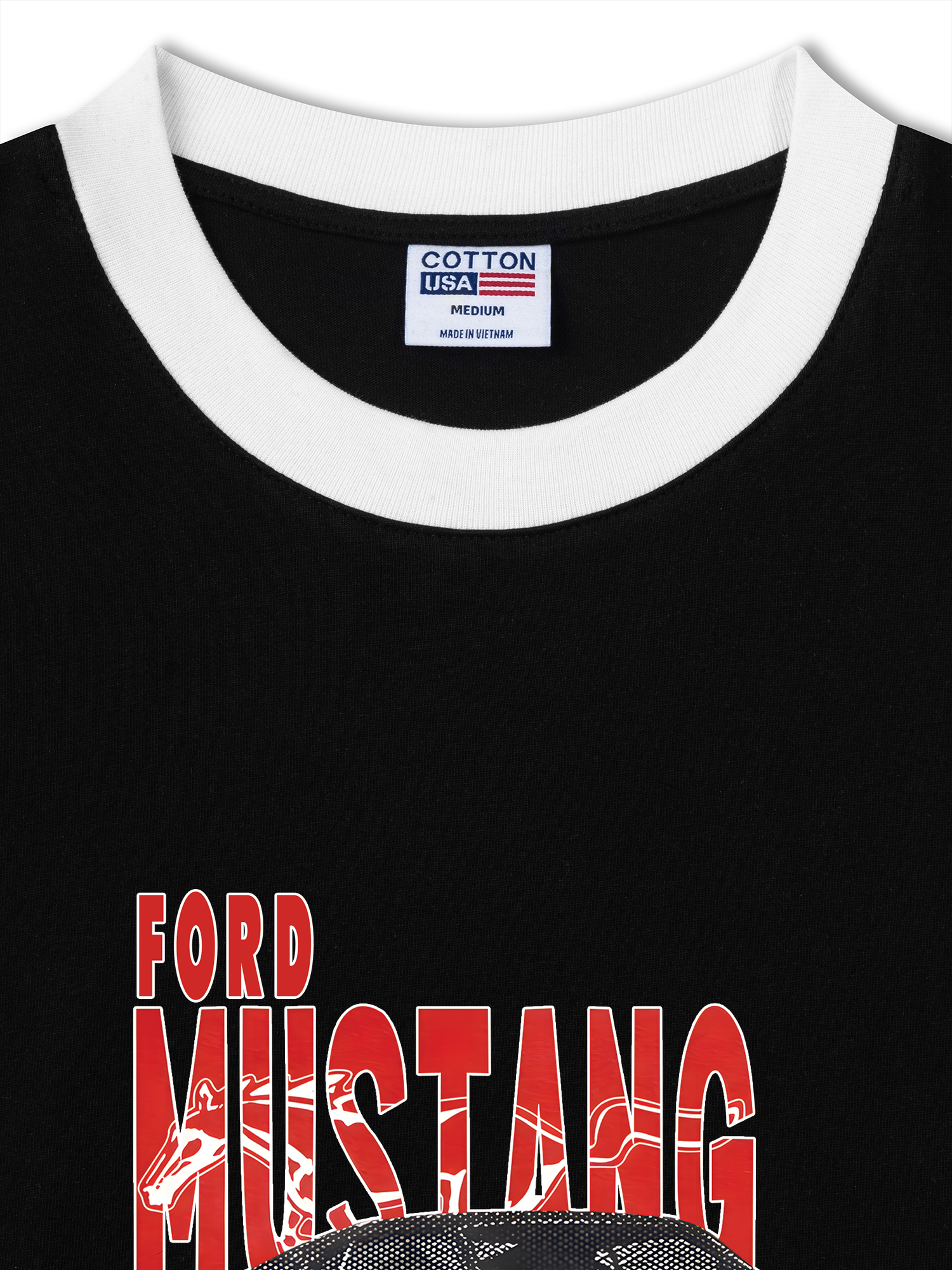 Áo Thun Ringer Relaxed Fit Mustang Boss 429