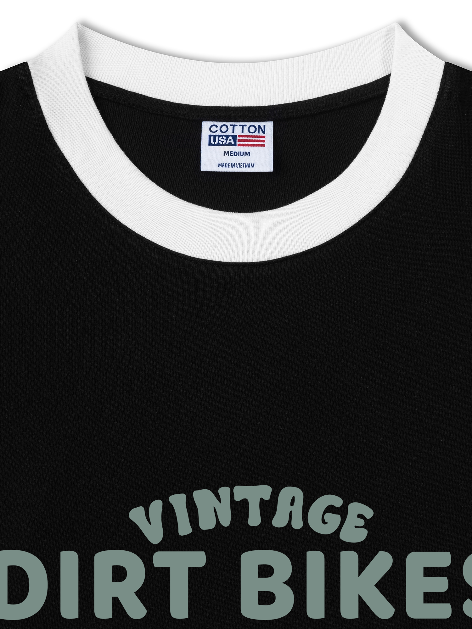 Áo Thun Ringer Relaxed Fit Vintage Dirt Bike