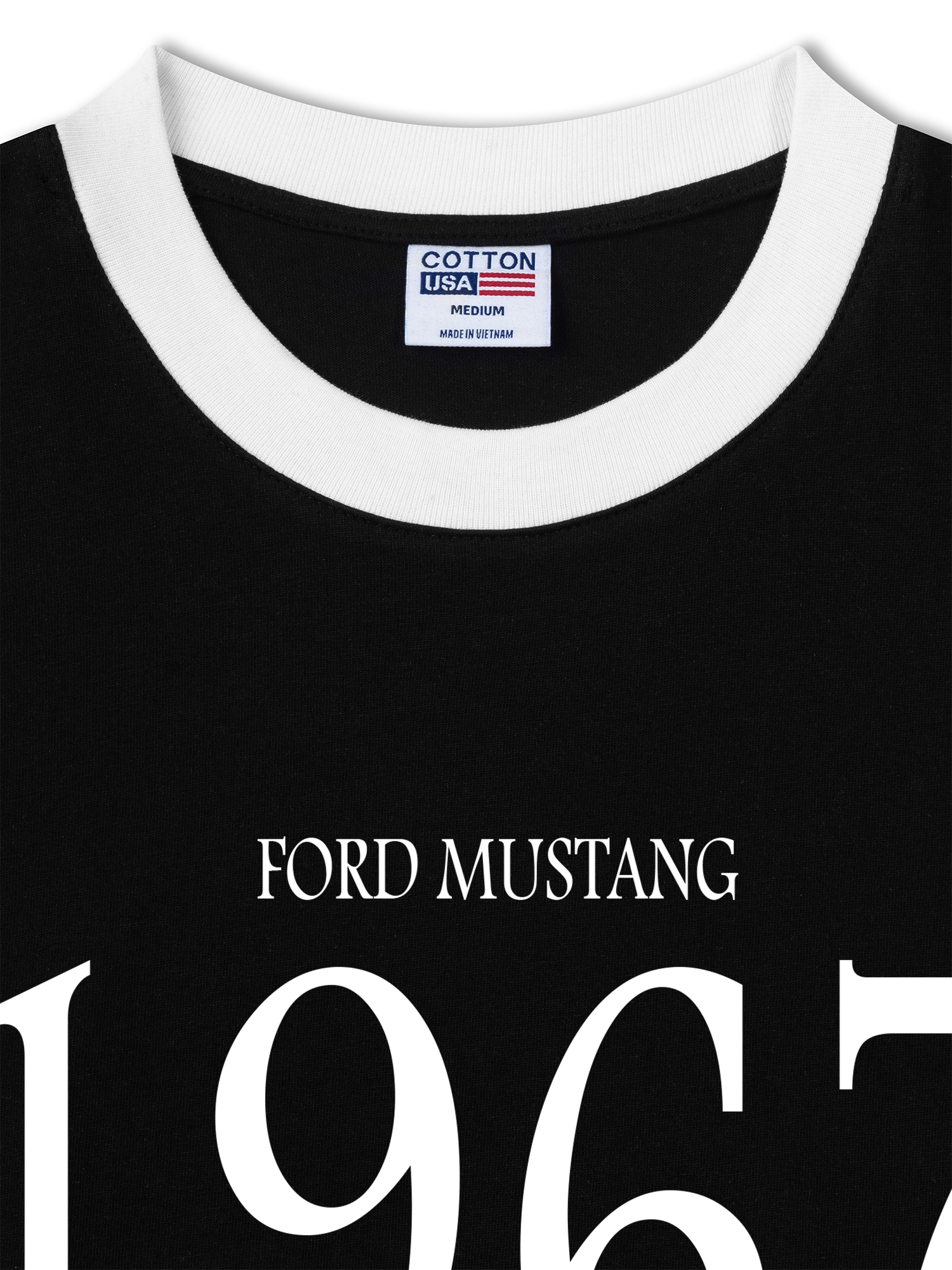 Áo Thun Ringer Relaxed Fit Mustang 1967