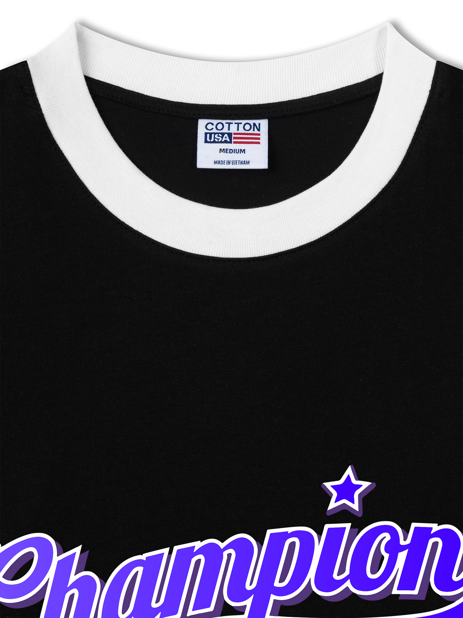 Áo Thun Ringer Relaxed Fit Champions Retro Star