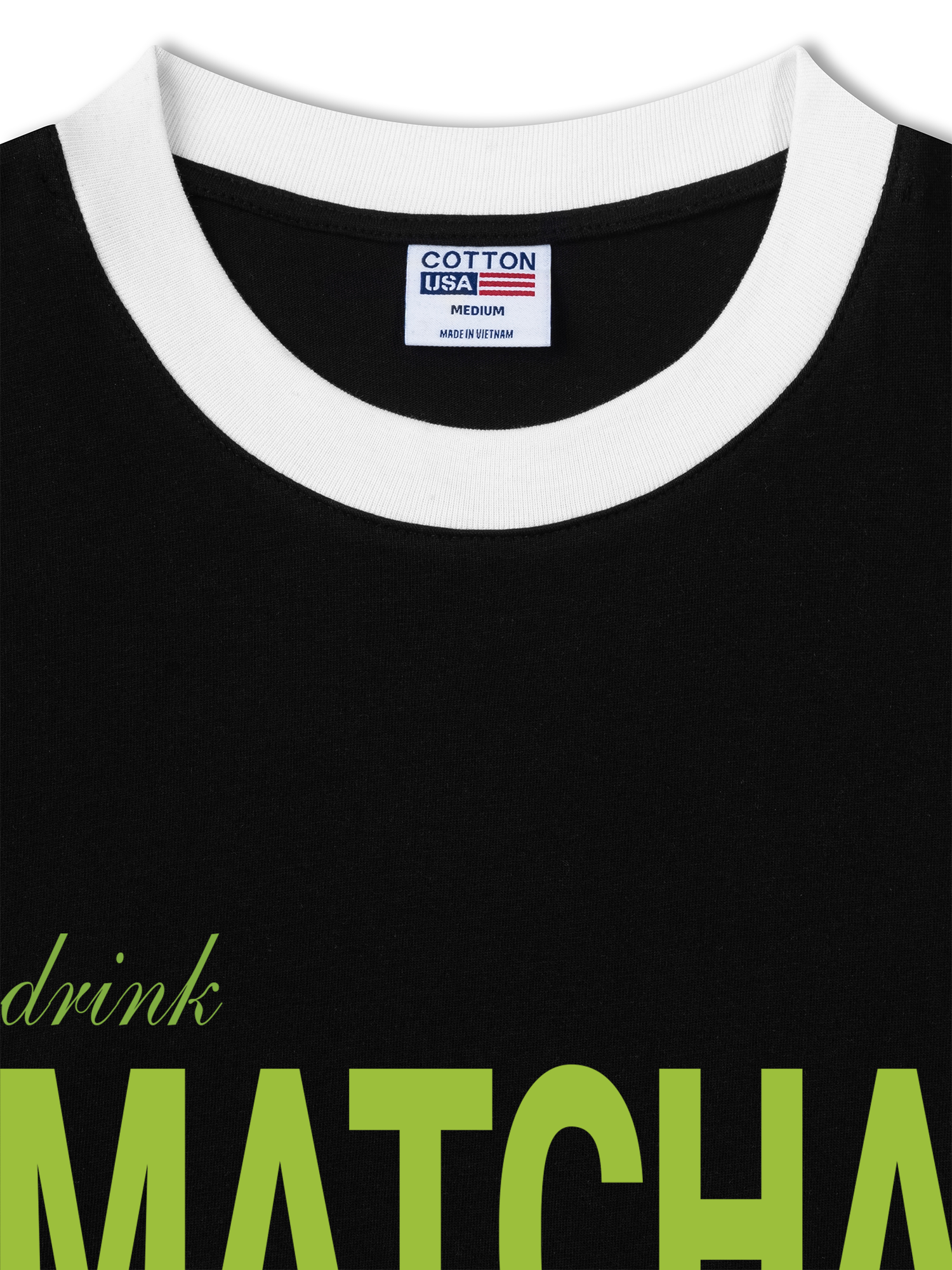 Áo Thun Ringer Relaxed Fit Drink Matcha