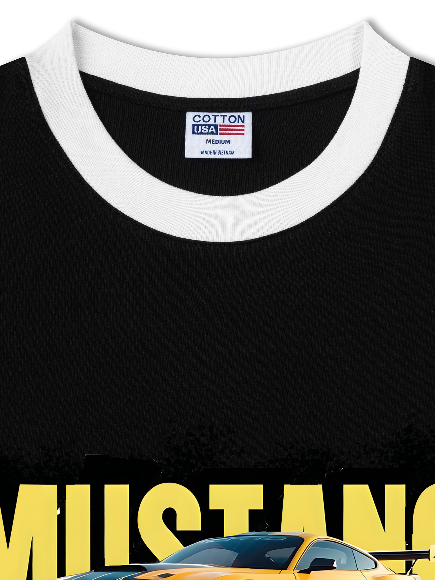 Áo Thun Ringer Relaxed Fit Mustang Yellow Version