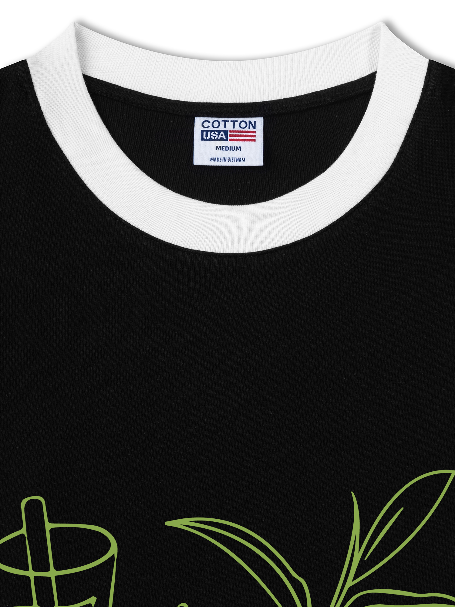 Áo Thun Ringer Relaxed Fit Matcha Club