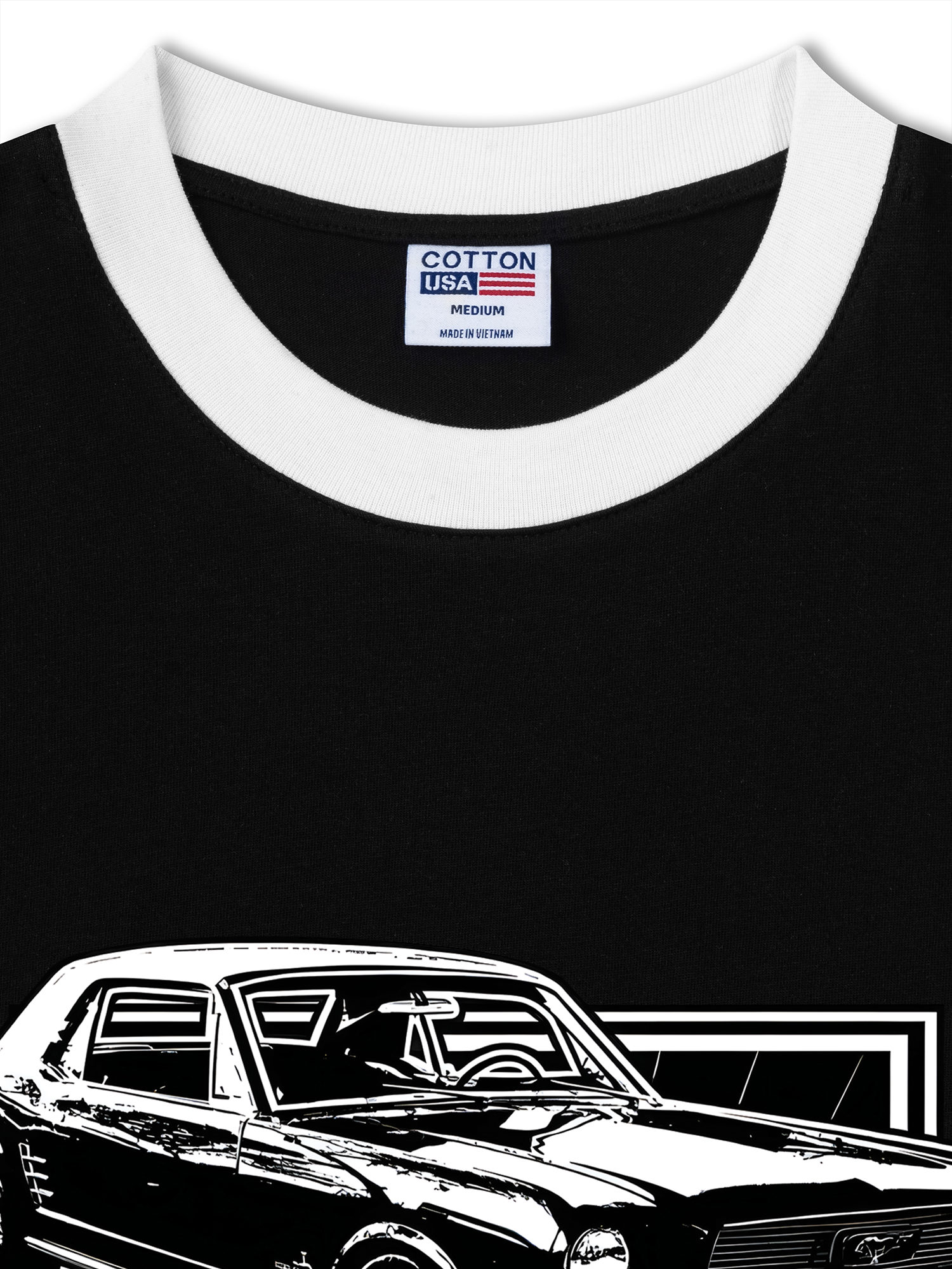 Áo Thun Ringer Relaxed Fit Mustang 66