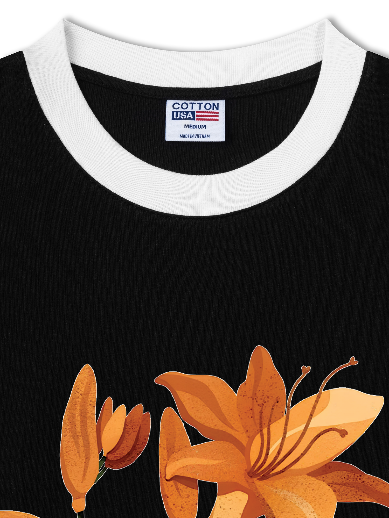 Áo Thun Ringer Relaxed Fit West coast indigo