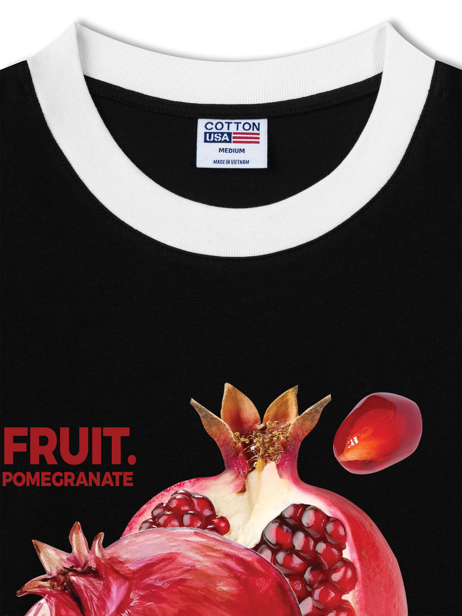 Áo Thun Ringer Relaxed Fit Tropical Pomegranate