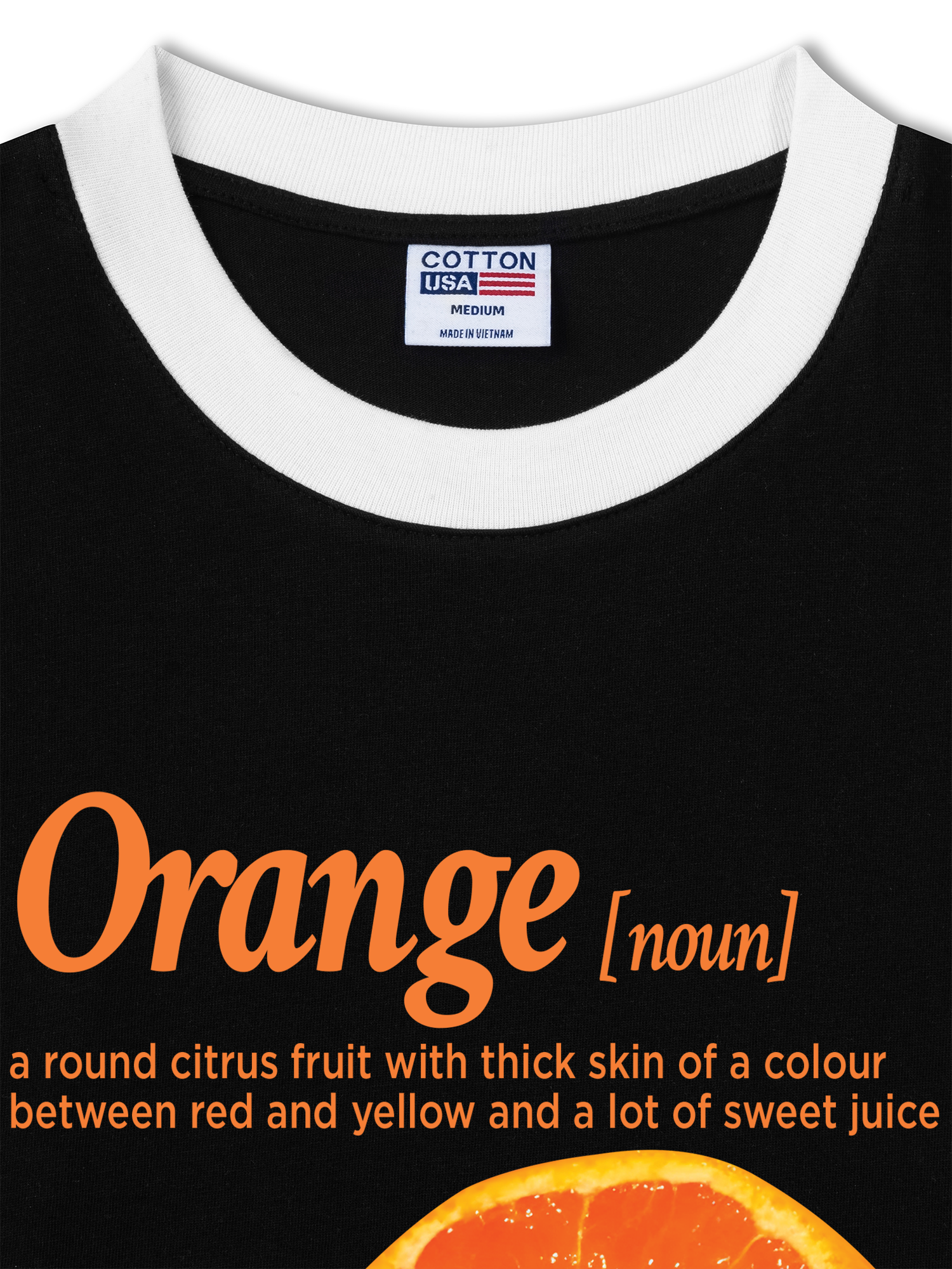 Áo Thun Ringer Relaxed Fit Tropical Orange