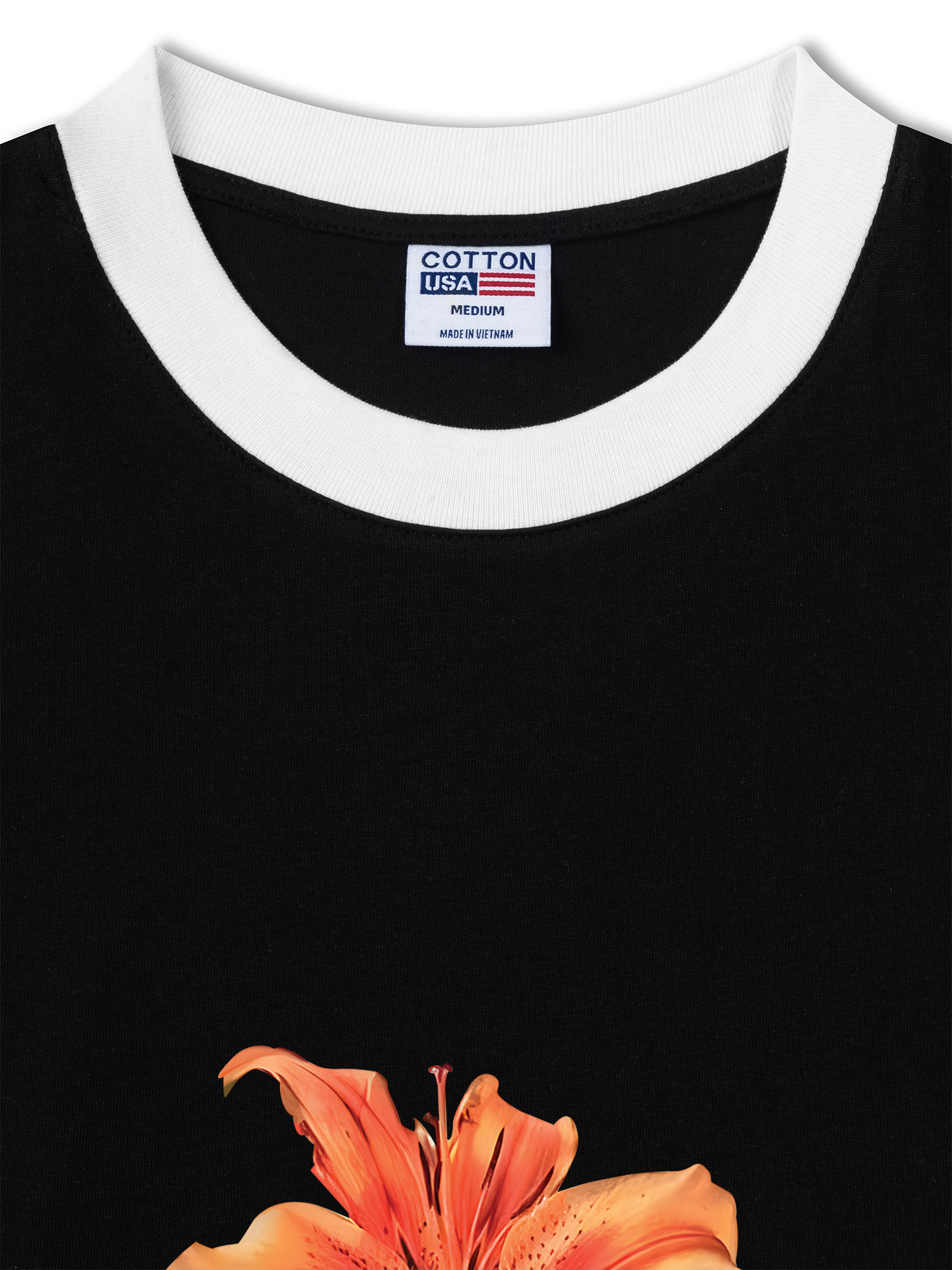 Áo Thun Ringer Relaxed Fit Floral Dream