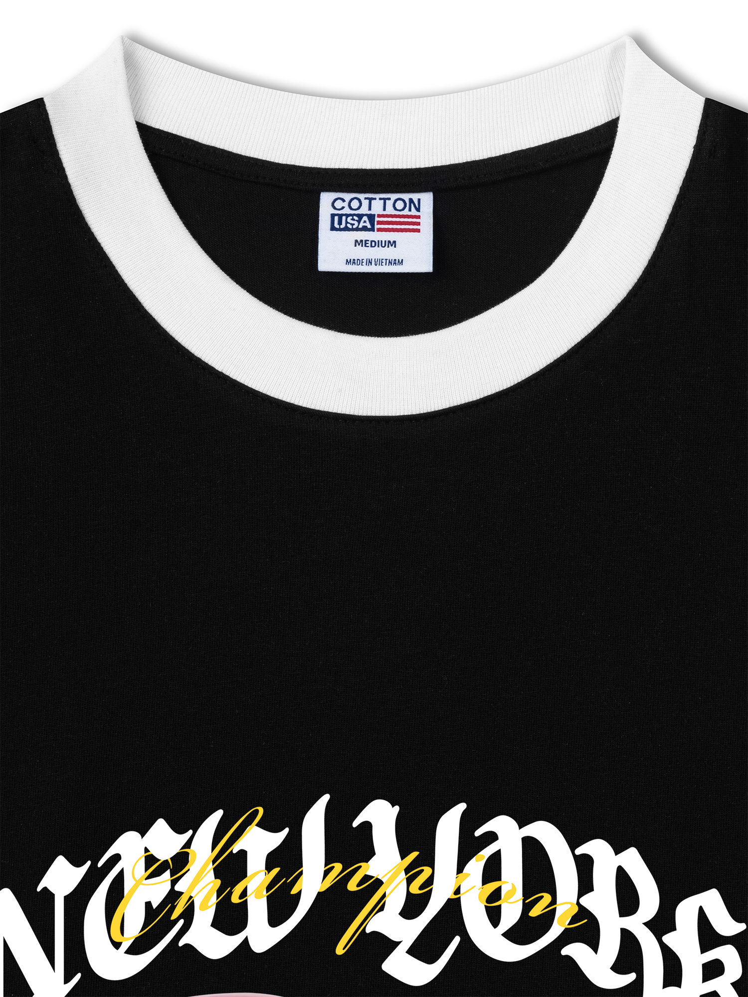 Áo Thun Ringer Relaxed Fit Champions New York Boxing