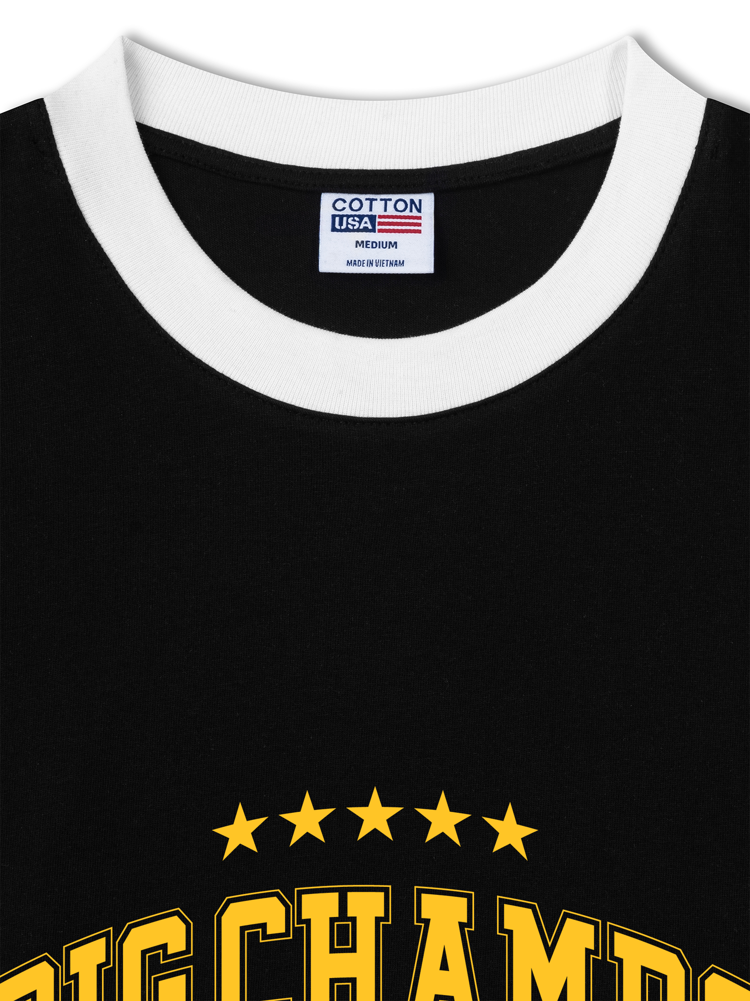 Áo Thun Ringer Relaxed Fit Champions Dont Quit