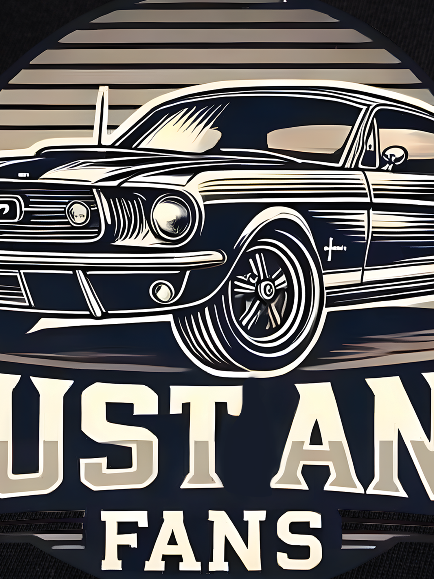 Áo Thun Ringer Relaxed Fit Mustang Fans