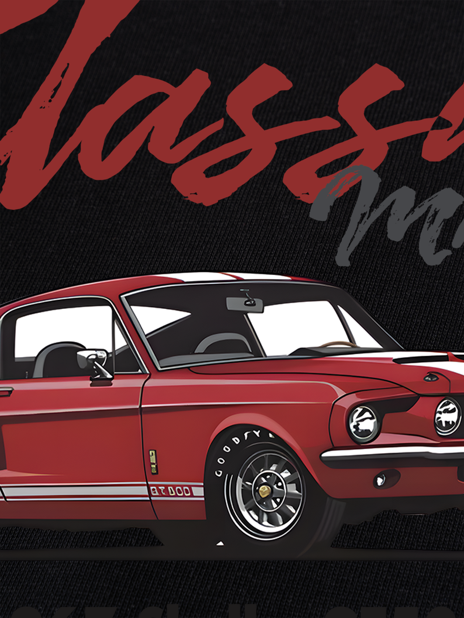 Áo Thun Ringer Relaxed Fit Mustang Classic Muscle