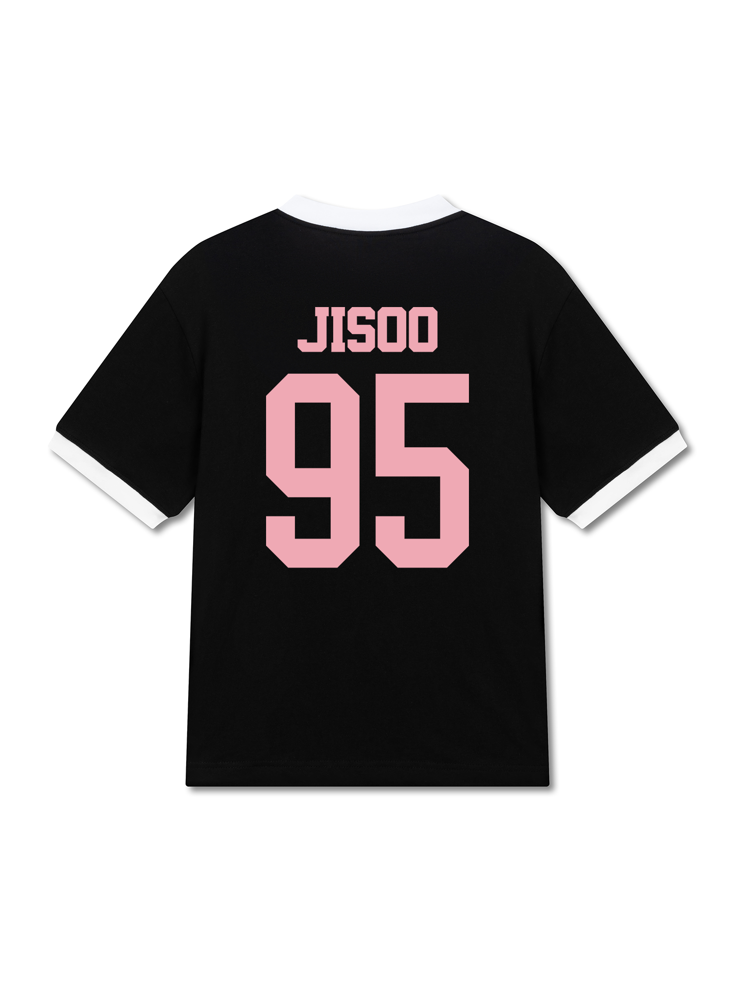 Áo Thun Ringer Relaxed Fit Idols Black Pink Jisoo