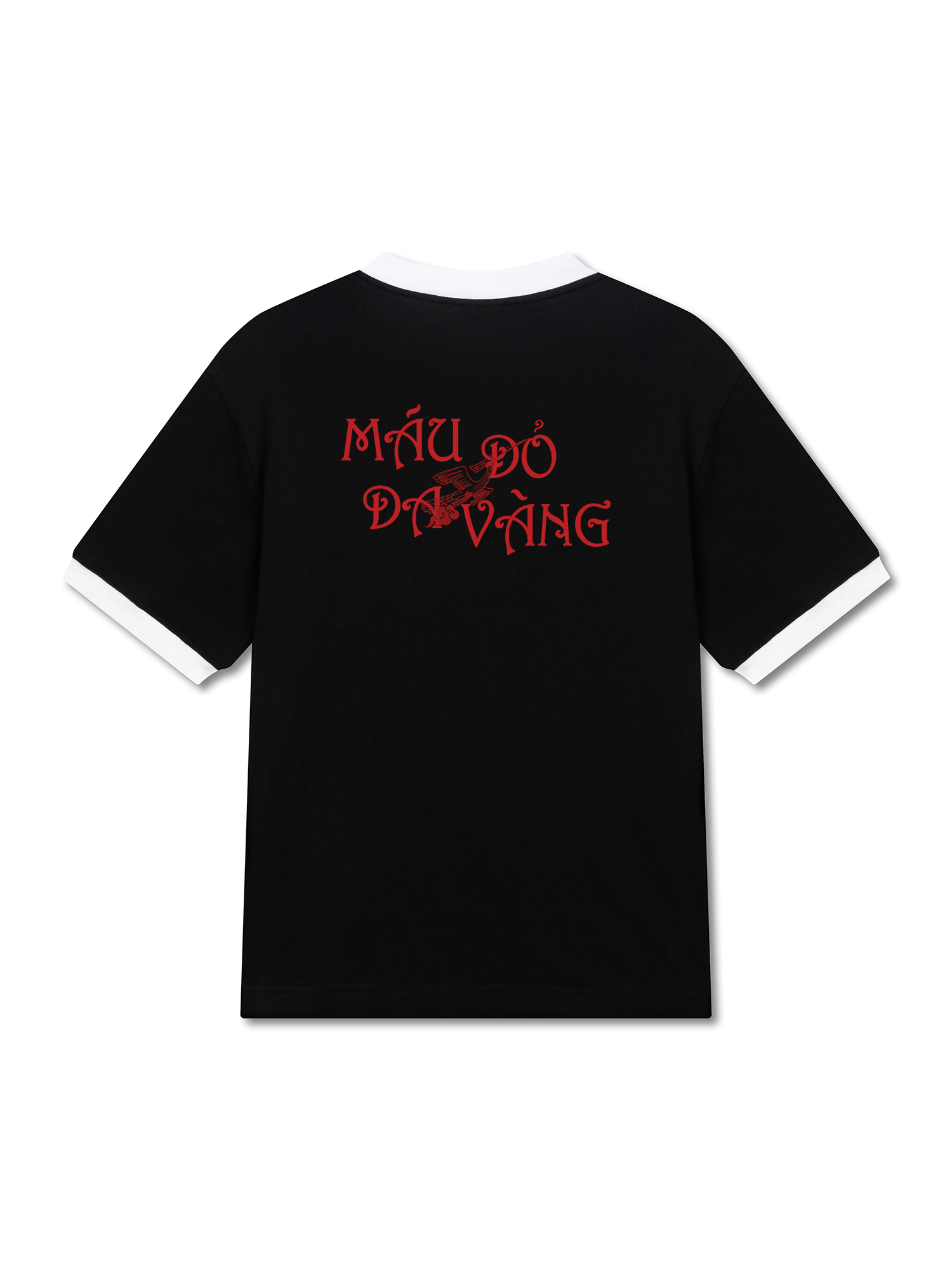 Áo Thun Ringer Relaxed Fit Người Việt - Máu Đỏ Da Vàng